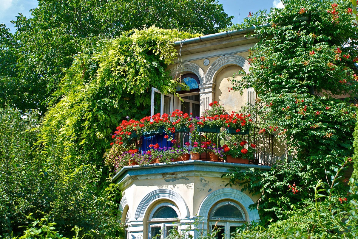 Image of Papermoon Fototapete »Balkon«, Vliestapete, hochwertiger Digitaldruck, inklusive Kleister bei Ackermann Versand Schweiz