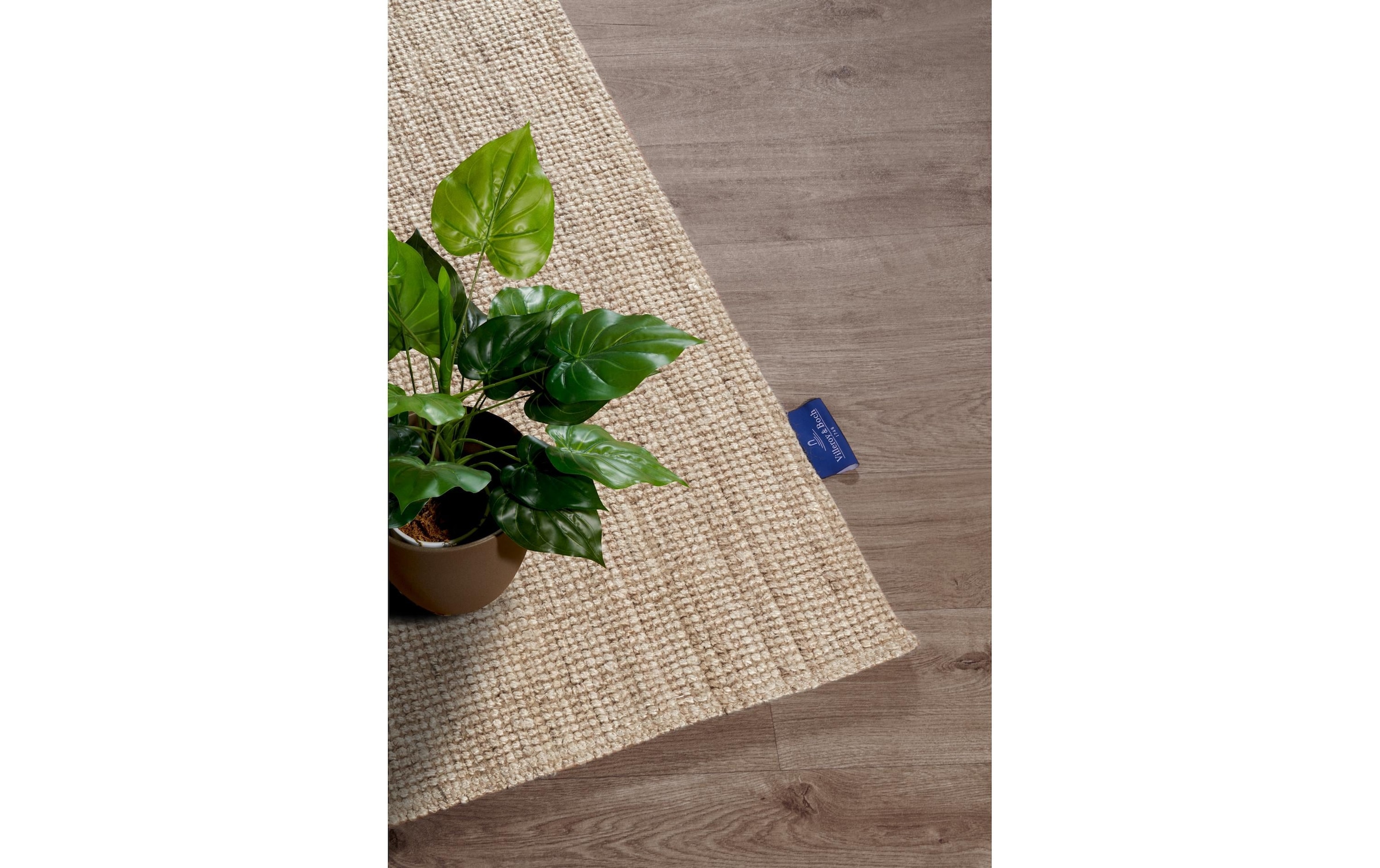 Villeroy & Boch Tapis »Rosalie Juteteppich« Rectangulaire 10 mm Höhe Läufer, 100% Jute, Natur, Wohnzimmer, Esszimmer, Schlafzimmer, GRS