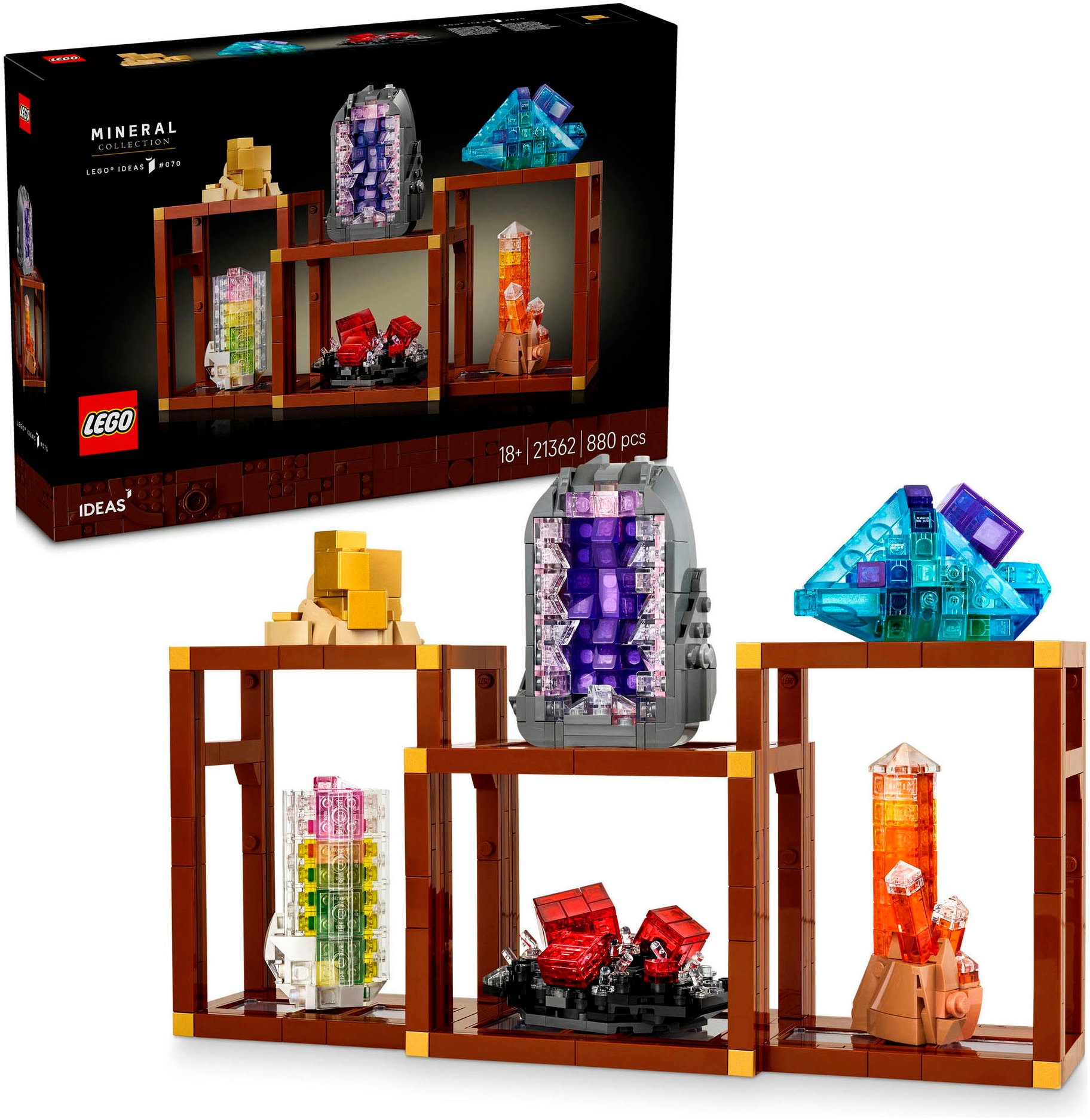 Image of LEGO Konstruktionsspielsteine "Mineraliensammlung (21362), LEGO Ideas" Made in Europe