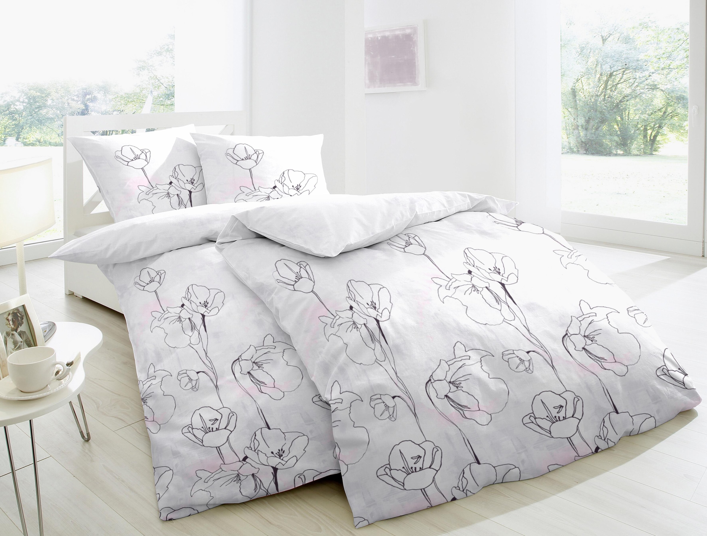 Image of Primera Bettwäsche "Dafne" 2 Stk. mit filigranen Blumen