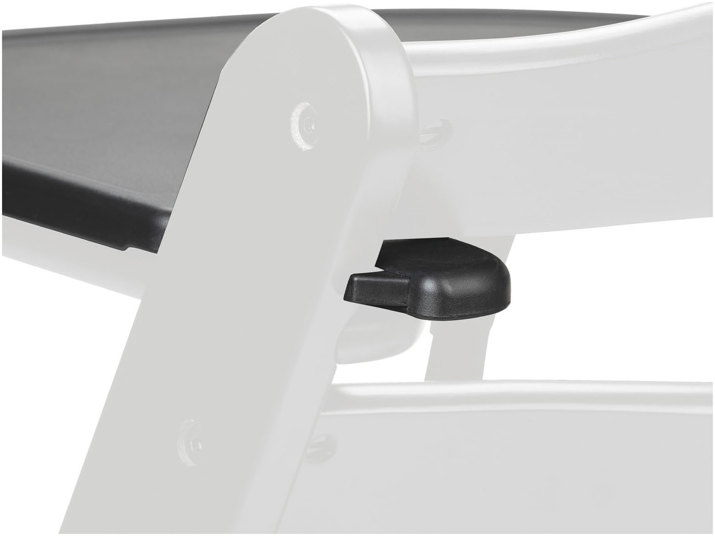 Hauck Plateau de chaise haute »Alpha Click Tray, Black« aus recyceltem Material