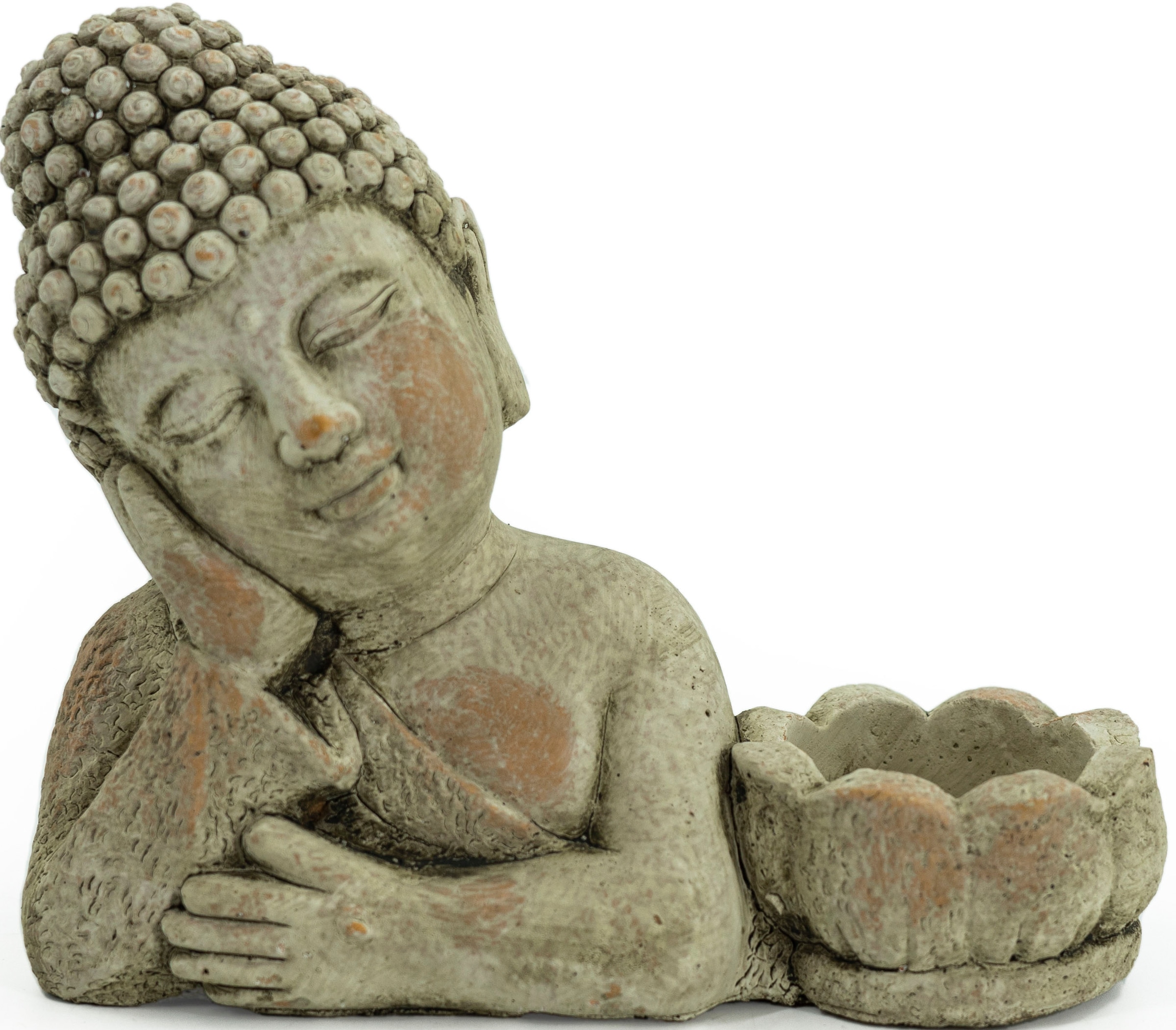 NOOR LIVING Kerzenhalter »Buddha«, (1 St.), aus Zement jetzt kaufen