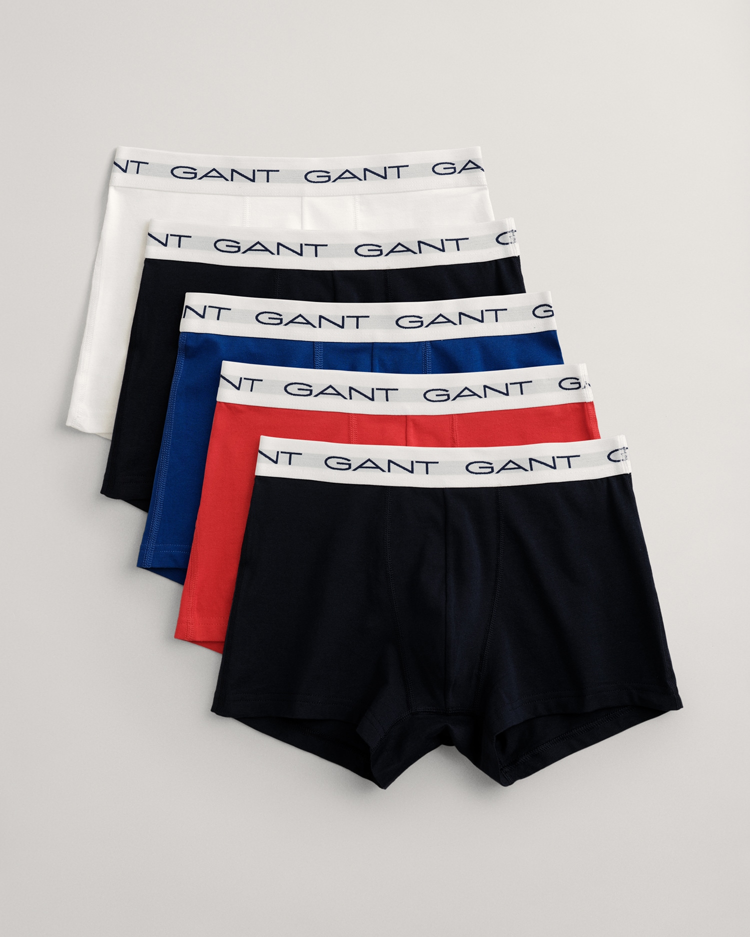 Gant Boxershorts »TRUNK 5-PACK«, (Packung, 5 St., 5), mit elastischem GANT-Logobund