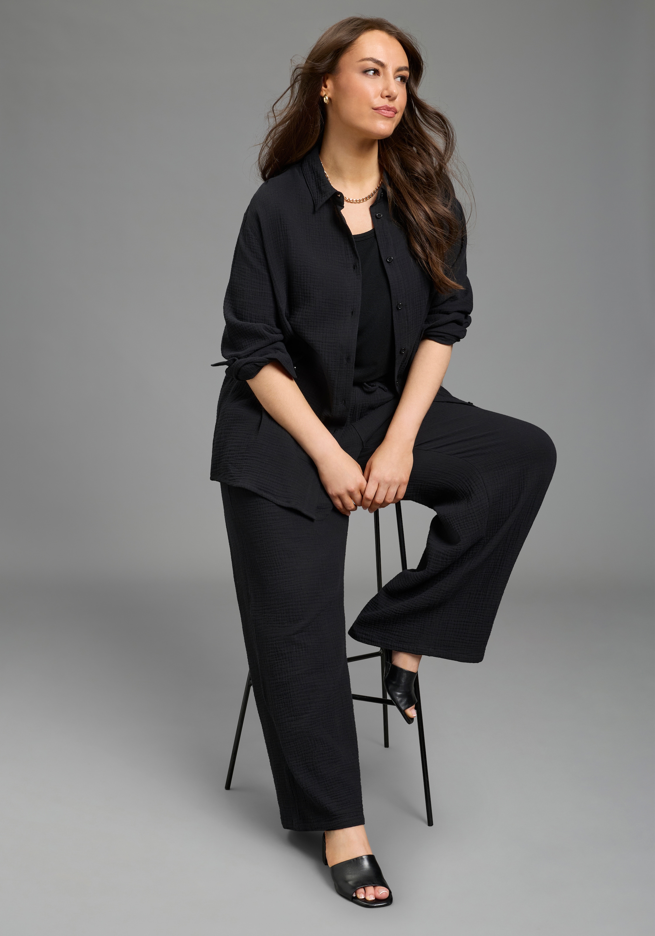 Laura Scott CURVE Pantalon à enfiler  mit bequemem Komfortbund