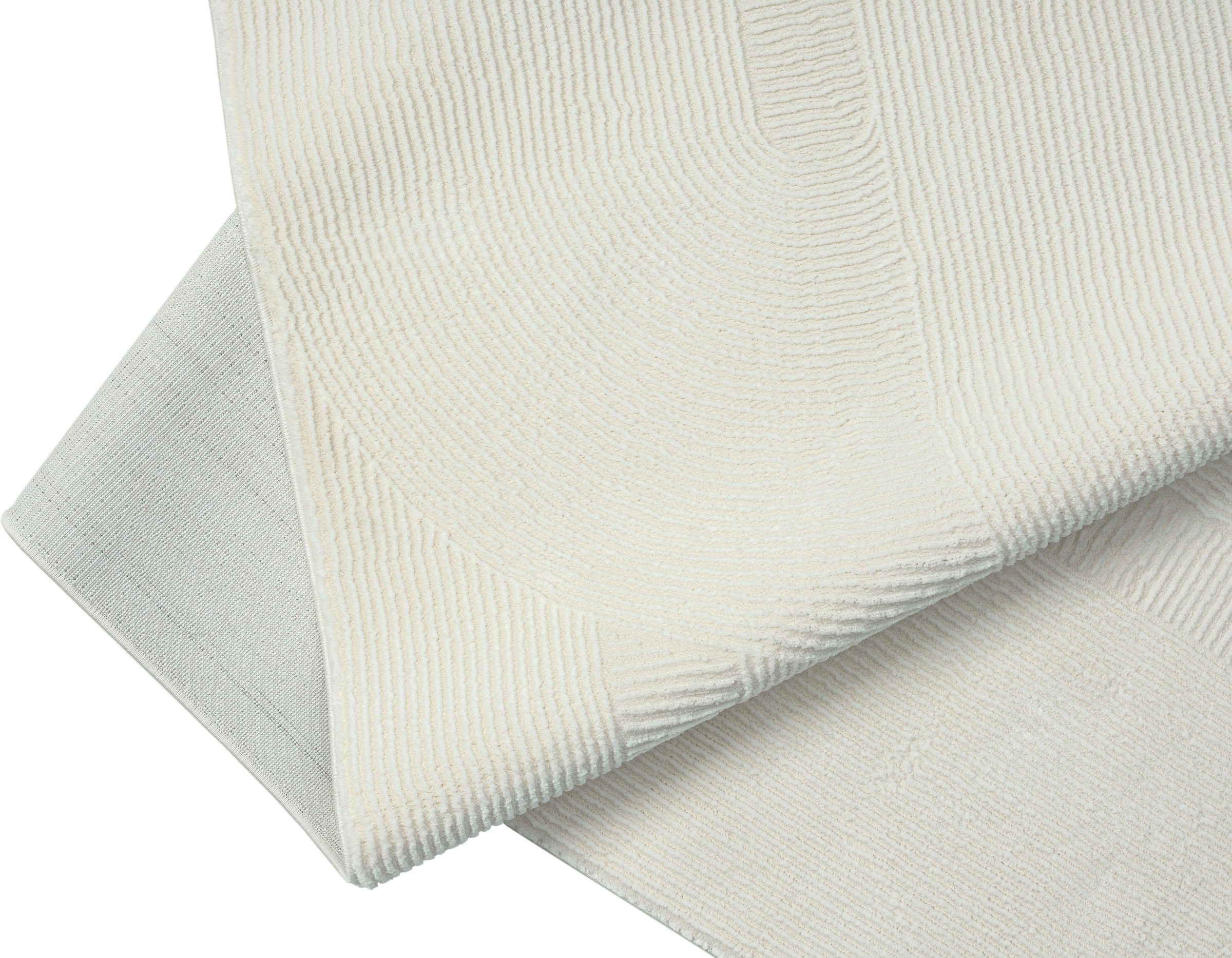 merinos Teppich »Sign 1904«, rechteckig, 12 mm Höhe, Hoch Tief Struktur, Geometrisch, 100% recyceltem Polyester, Wohnzimmer