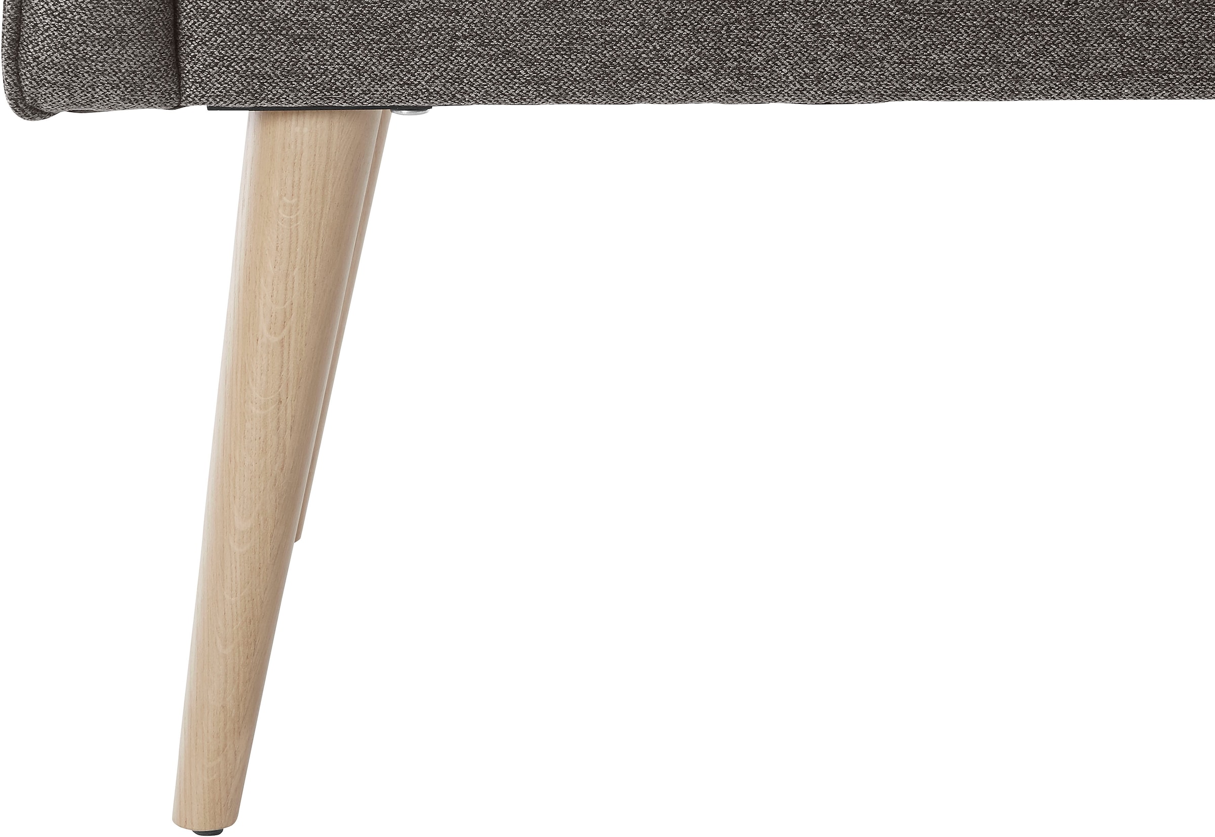 exxpo - sofa fashion Sessel »Lungo, Loungesessel mit moderner Kedernaht, bequem und elegant« Breite 64 cm, hoher Holzfuss