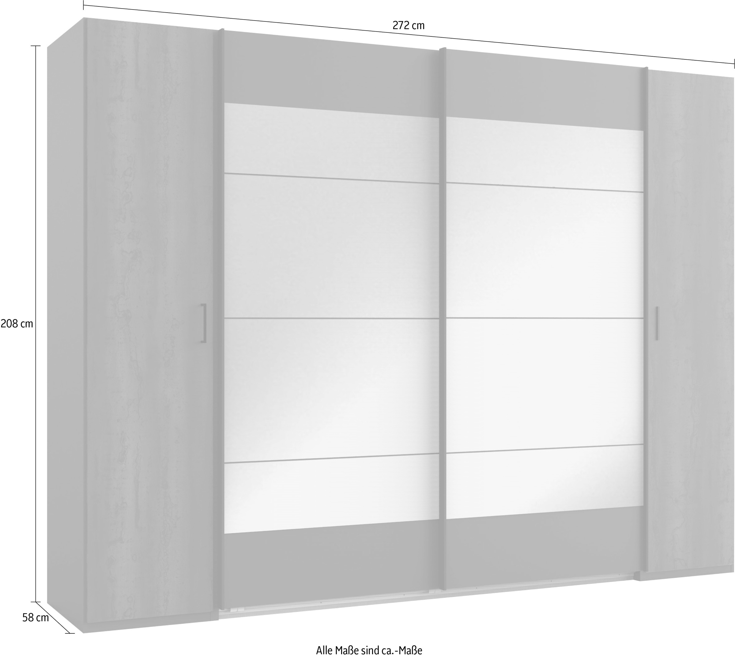 Wimex Dreh-/Schwebetürenschrank »Kopenhagen«