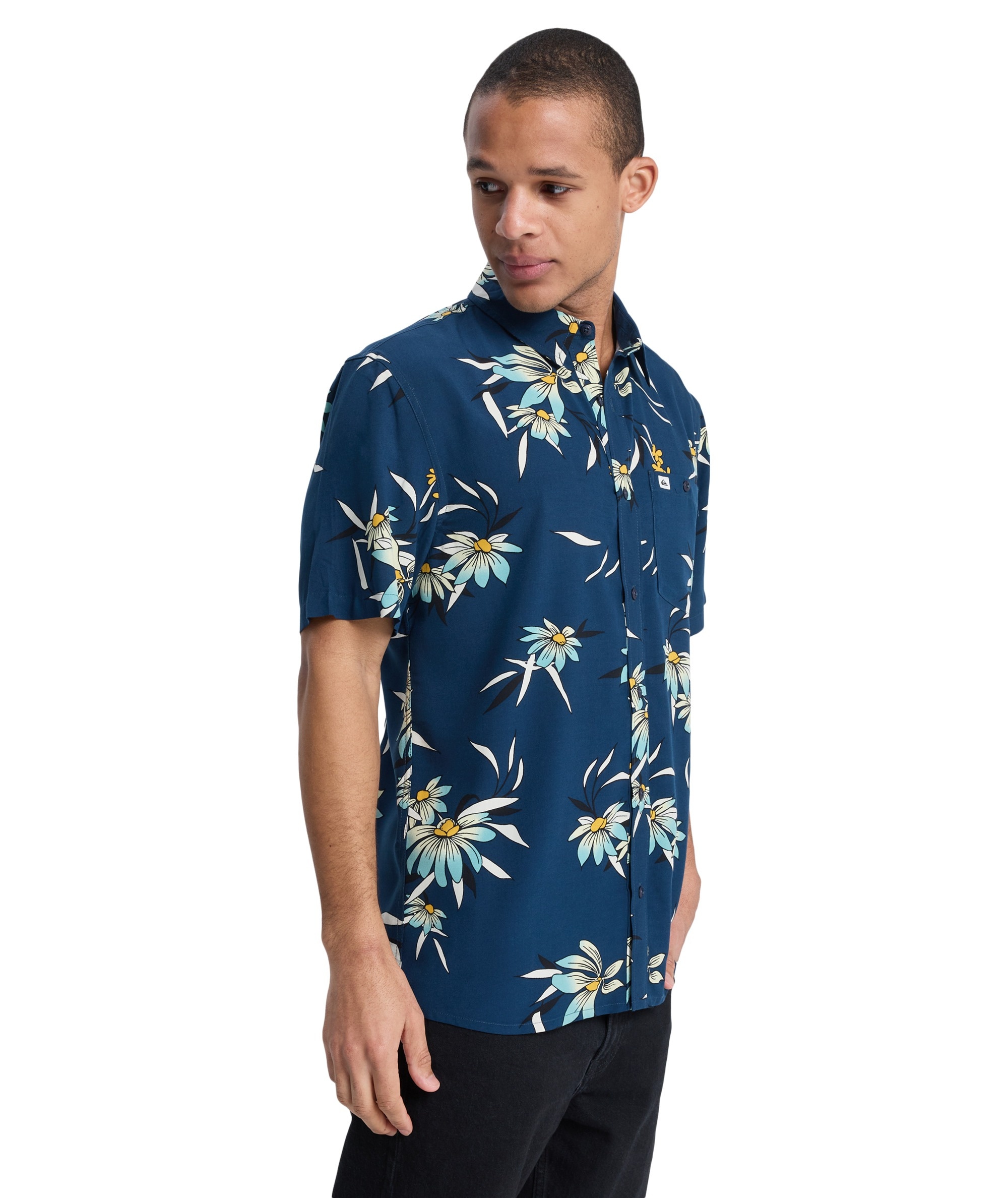 Quiksilver Kurzarmhemd »COASTAL FLORAL SHORT SLEEVE« Kurzarmhemd für Sportmode, Sommermode und Strandmode, aus Viskose