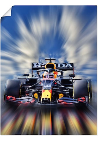 Wandbild »Max Verstappen - Weltmeister der Formel1«, Auto, (1 St.)
