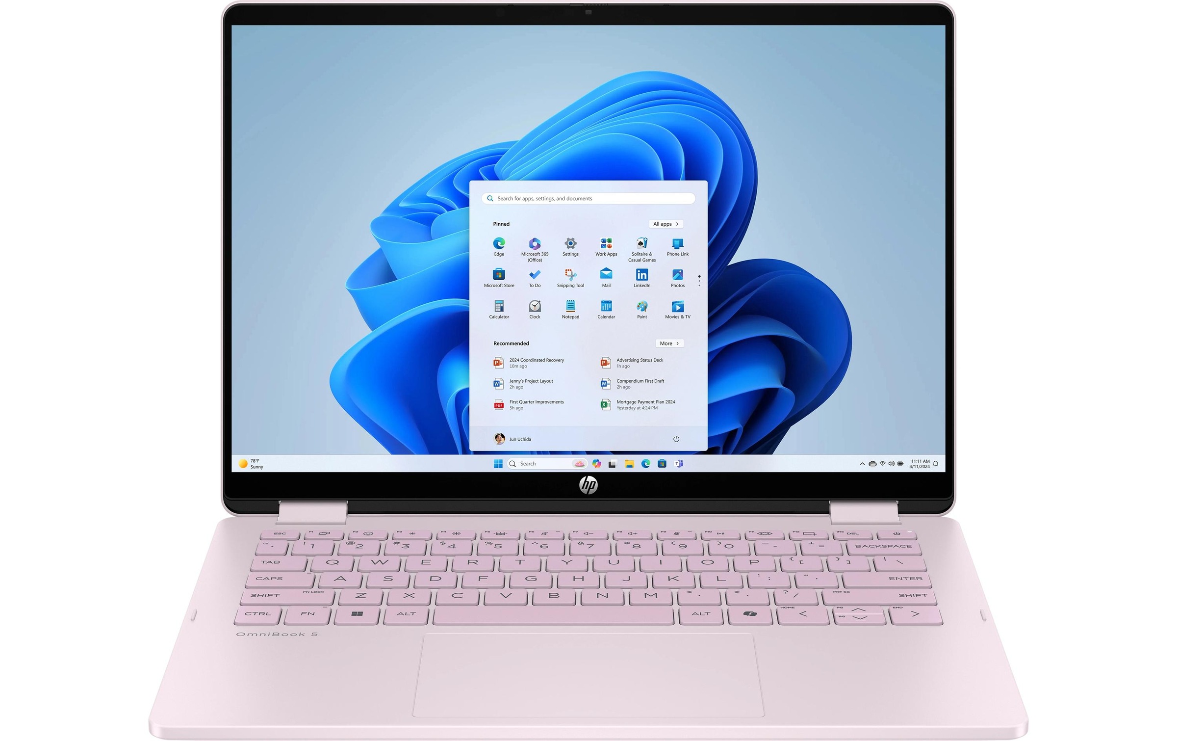 Image of HP Notebook "Omnibook 5 Flip 14-fp0758nz" / 14 ″ Intel Core Ultra 7 Intel Graphics Active Pen Support, Webcam
