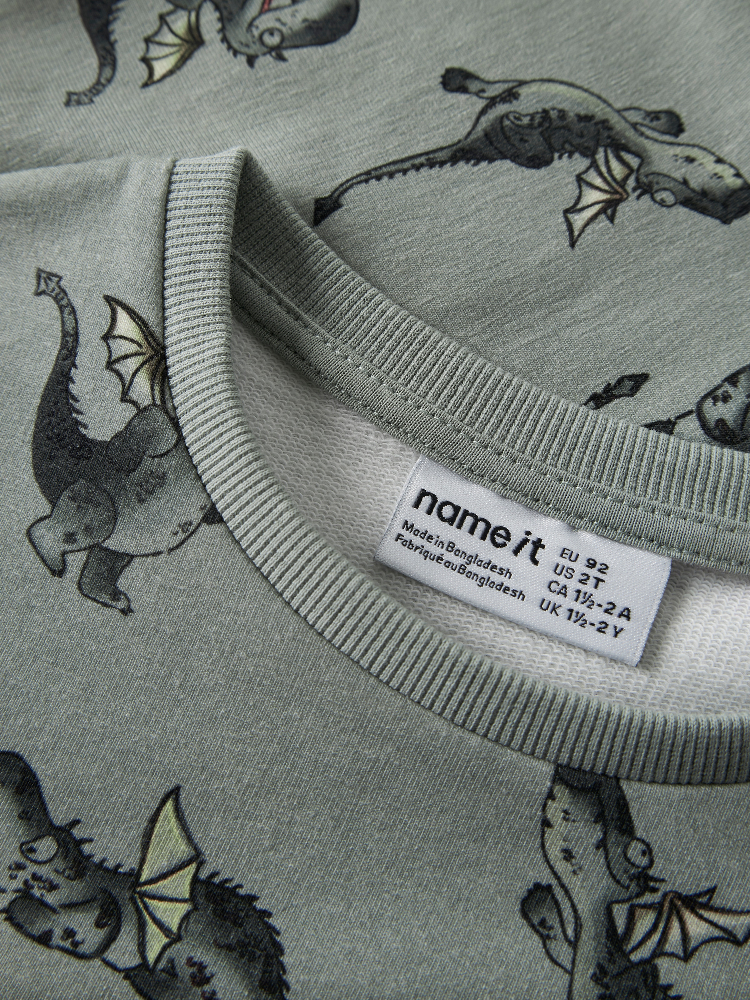 Name It Sweatshirt »NMMKASSE LS NREG SWEAT UNB«, Baumwollmischung, regular fit
