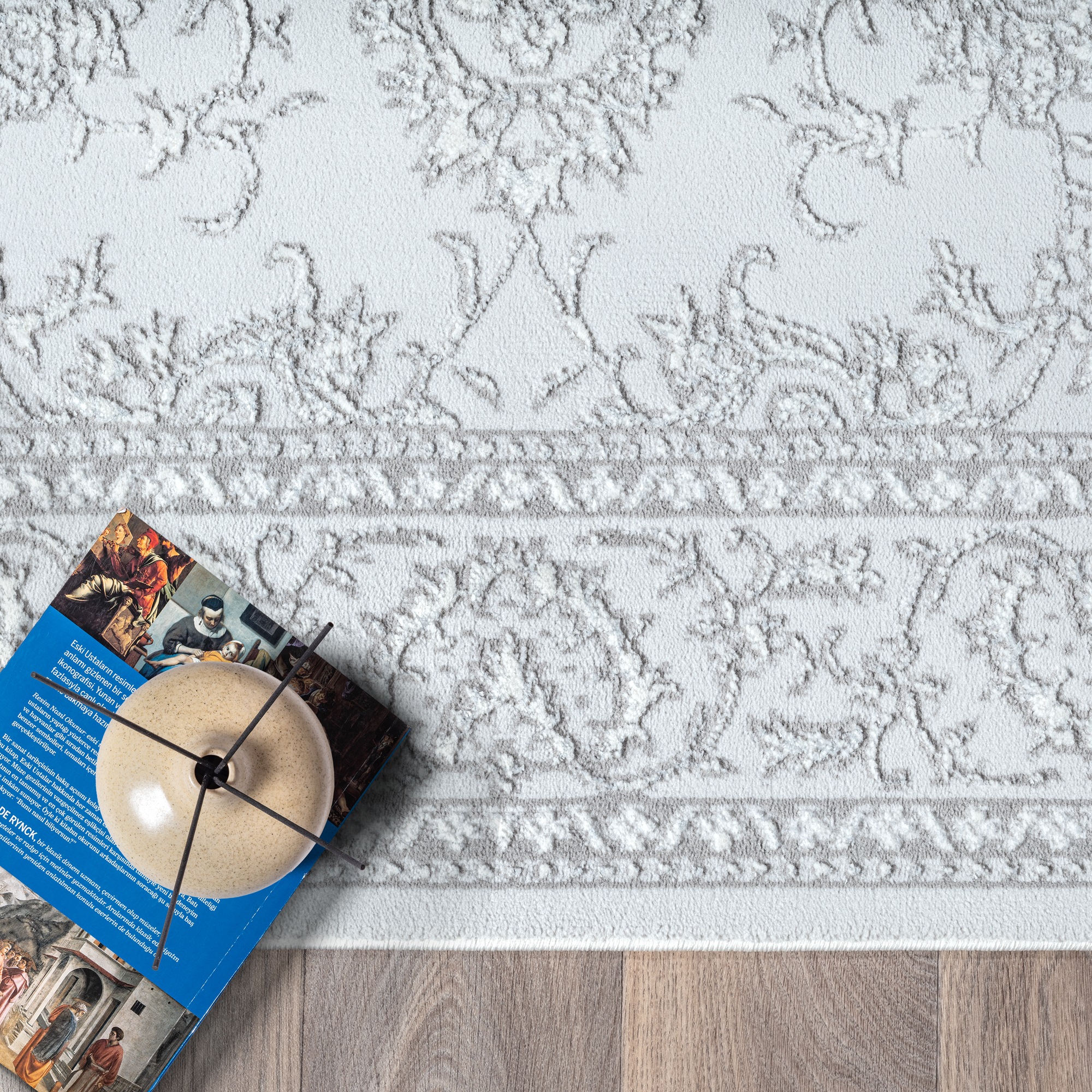 Sanat Teppich »Harmony 3221, auch als Läufer und rund« rechteckig 12 mm Höhe Wohnzimmer, Kurzflor, modern,  Orient Optik, Schlafzimmer