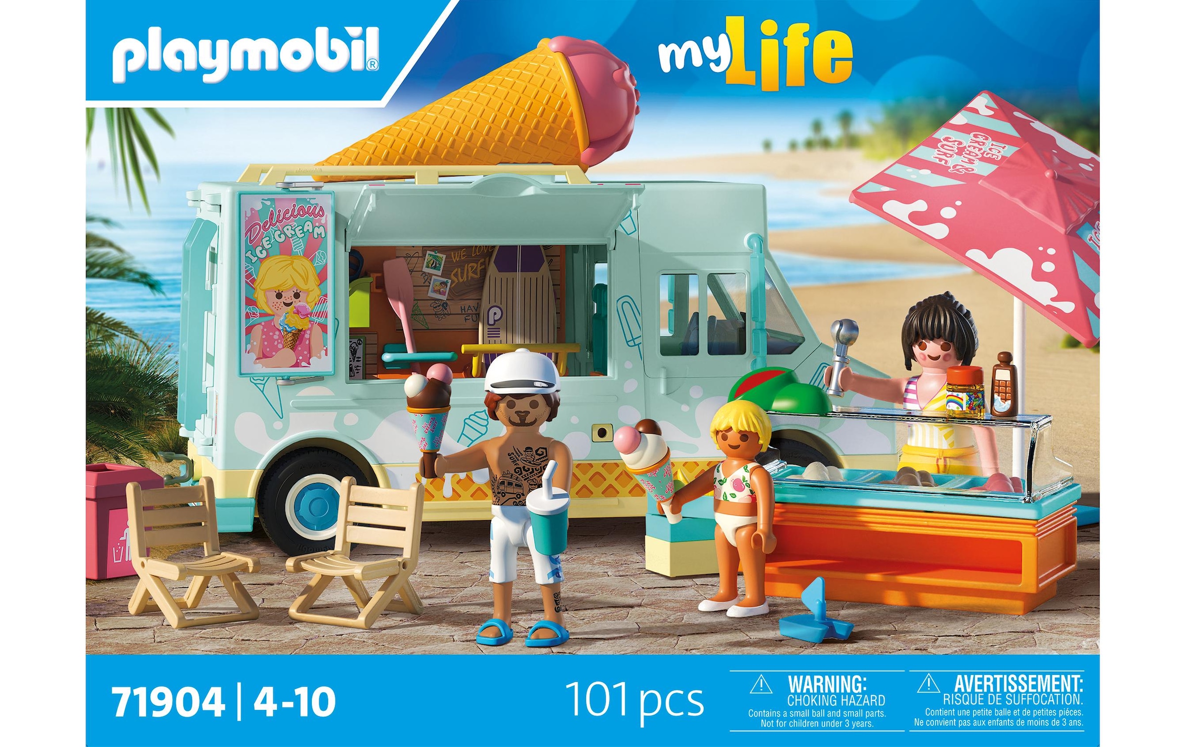 Playmobil® Spielwelt »Ice Cream Truck mit Surfshop 71904«