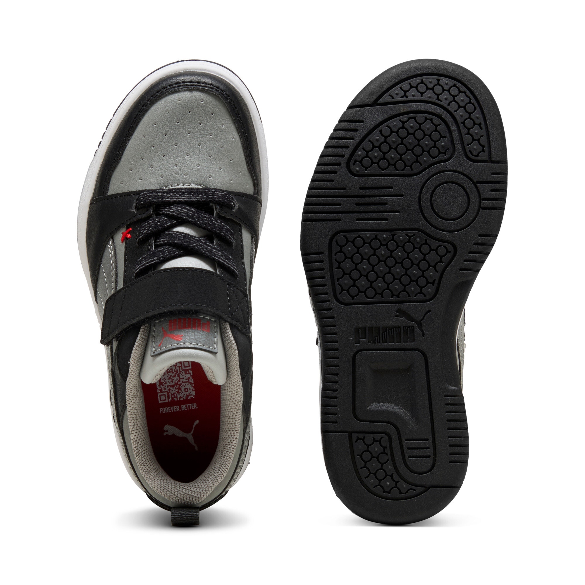 PUMA Sneakers »REBOUND V6 LO MID 90S AC+ PS«  mit Klettverschluss, leicht profilierte Gummilaufsohle