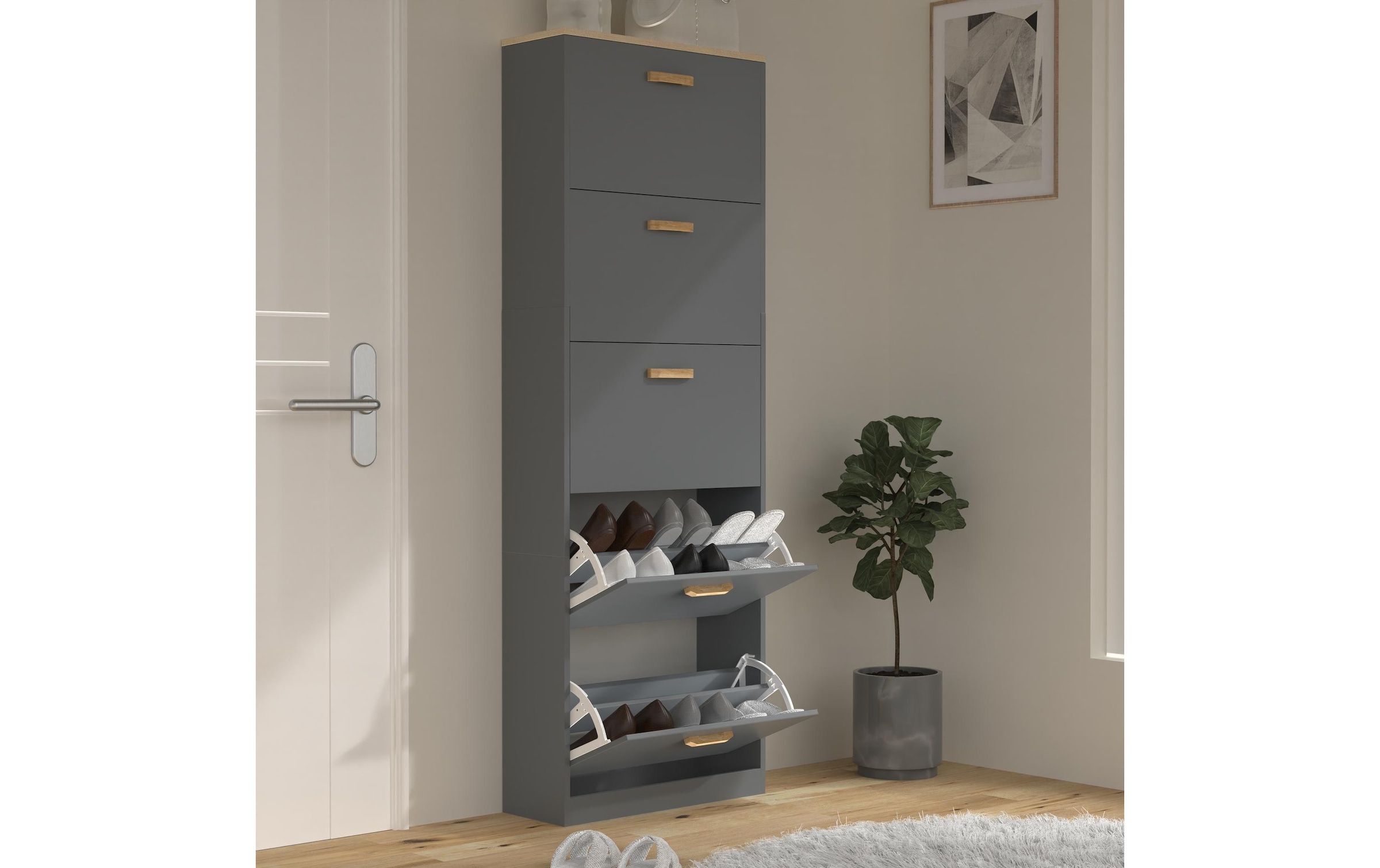 VCM Schuhschrank »Halom XL 59 x 170 cm«