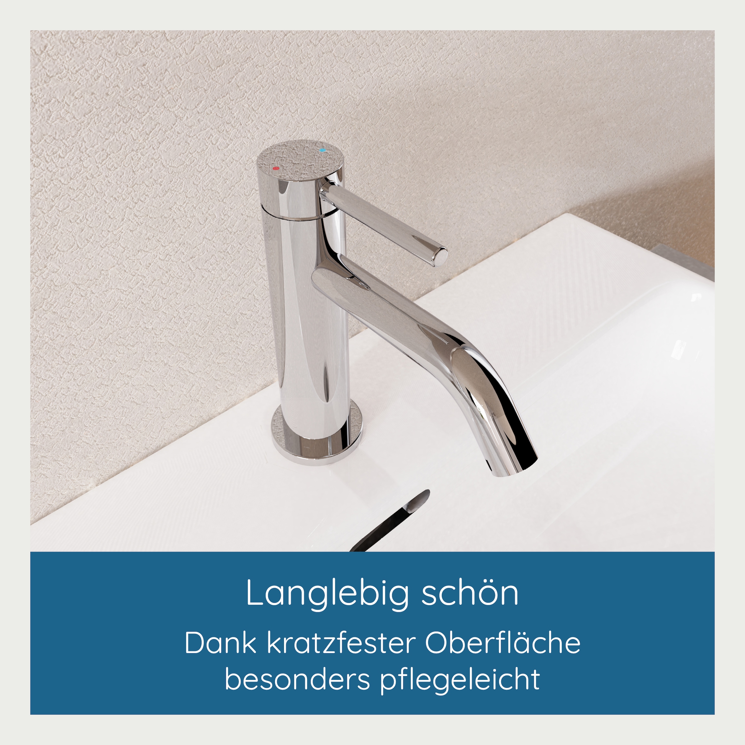 welltime Robinet de lavabo »Toscana« consommation d'eau réduite grâce à la fonction Eco-Click
