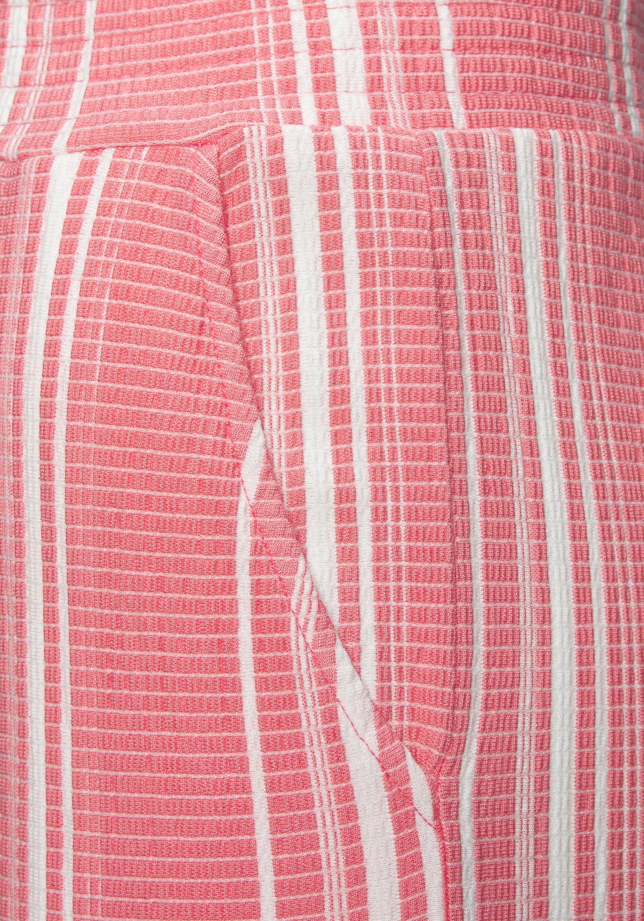 LASCANA Pantalon 7/8 »mit locker-luftigem Bein«  en tissu structuré, pantalon d'été à enfiler, pantalon de plage