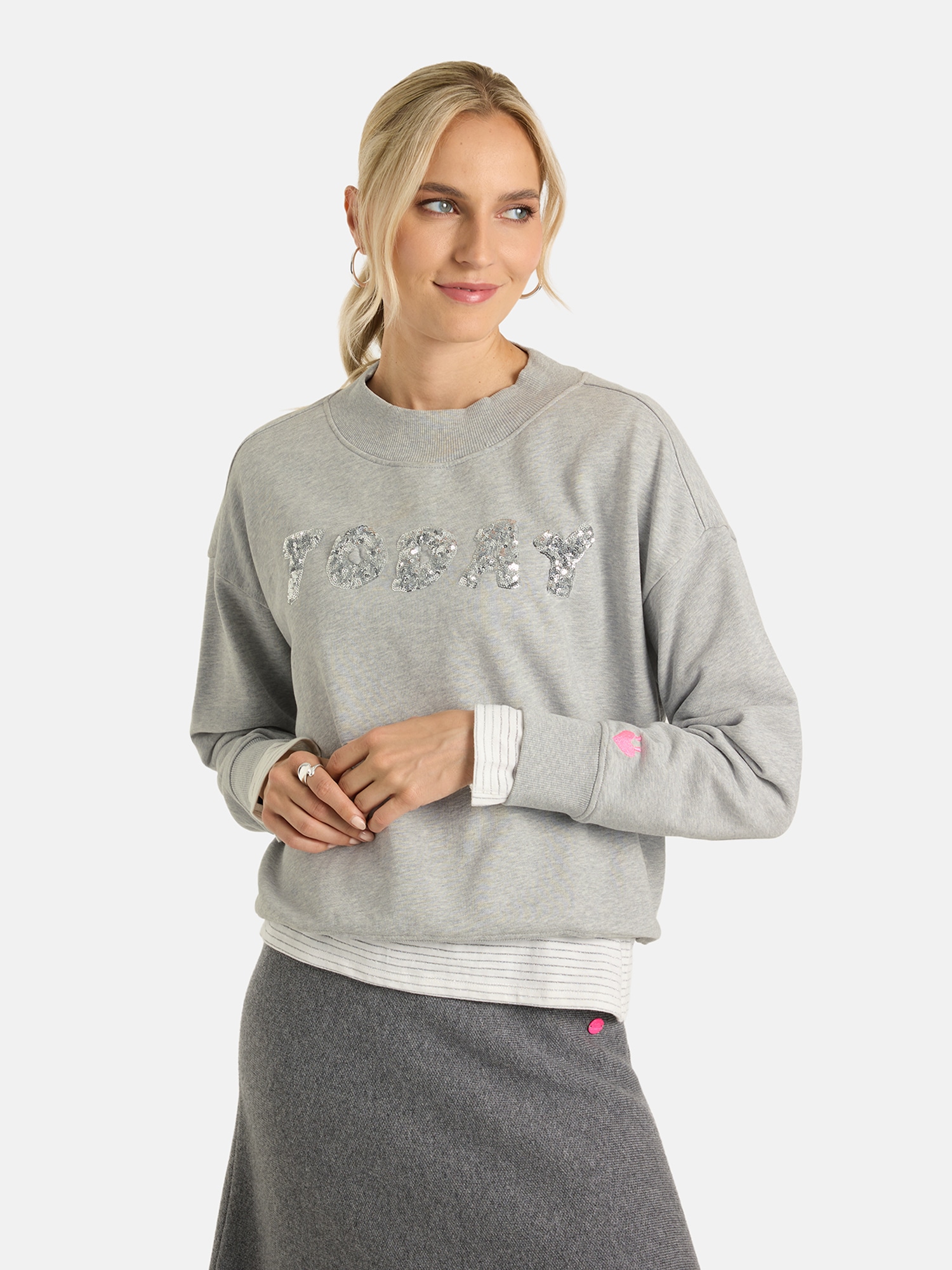 Image of Lieblingsstück Sweatshirt "EllaL", mit Pailletten, Baumwolle