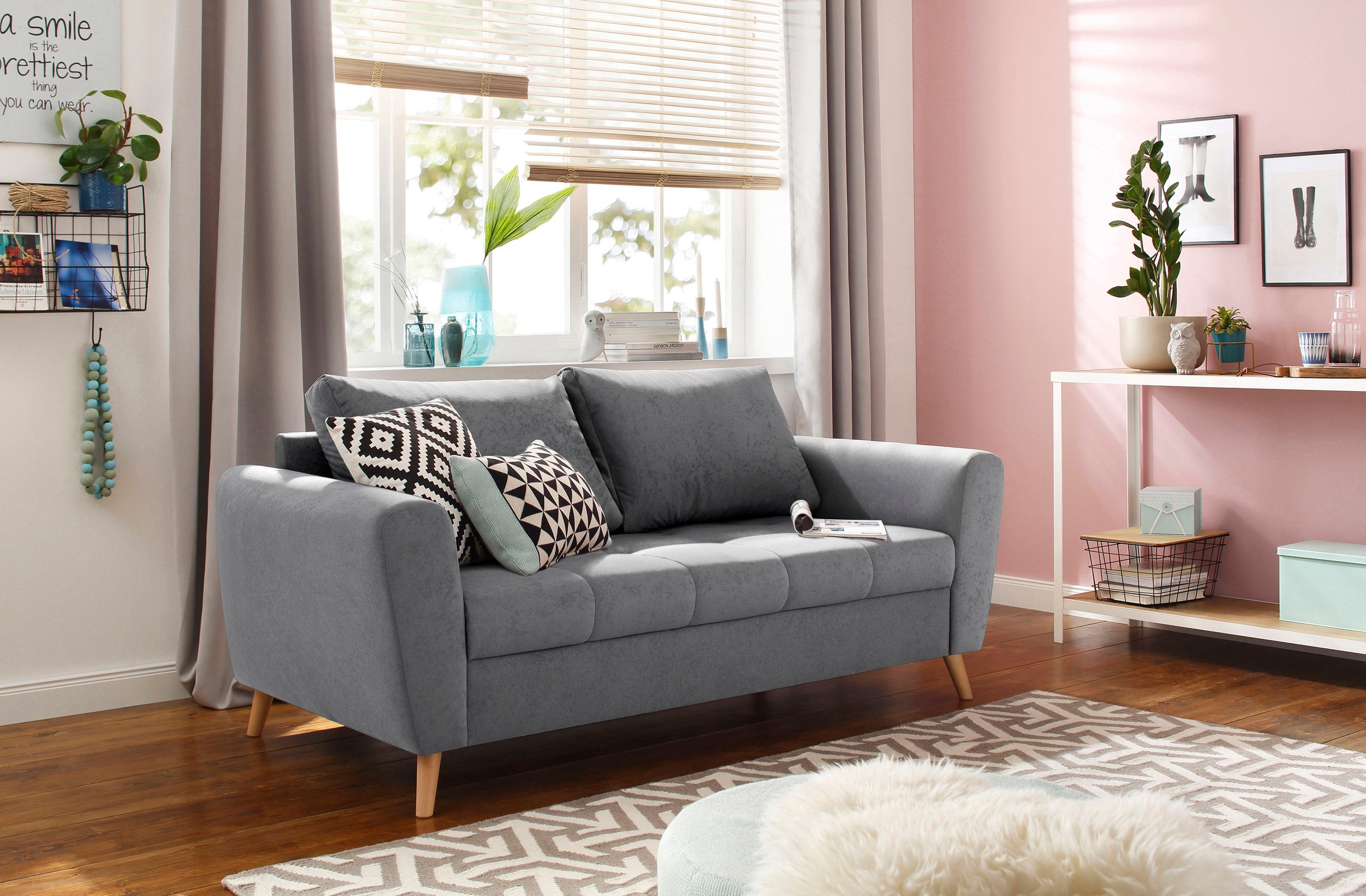 Image of Home affaire 2-Sitzer »Blackburn Luxus«, mit besonders hochwertiger Polsterung für bis zu 140 kg pro Sitzfläche bei Ackermann Versand Schweiz