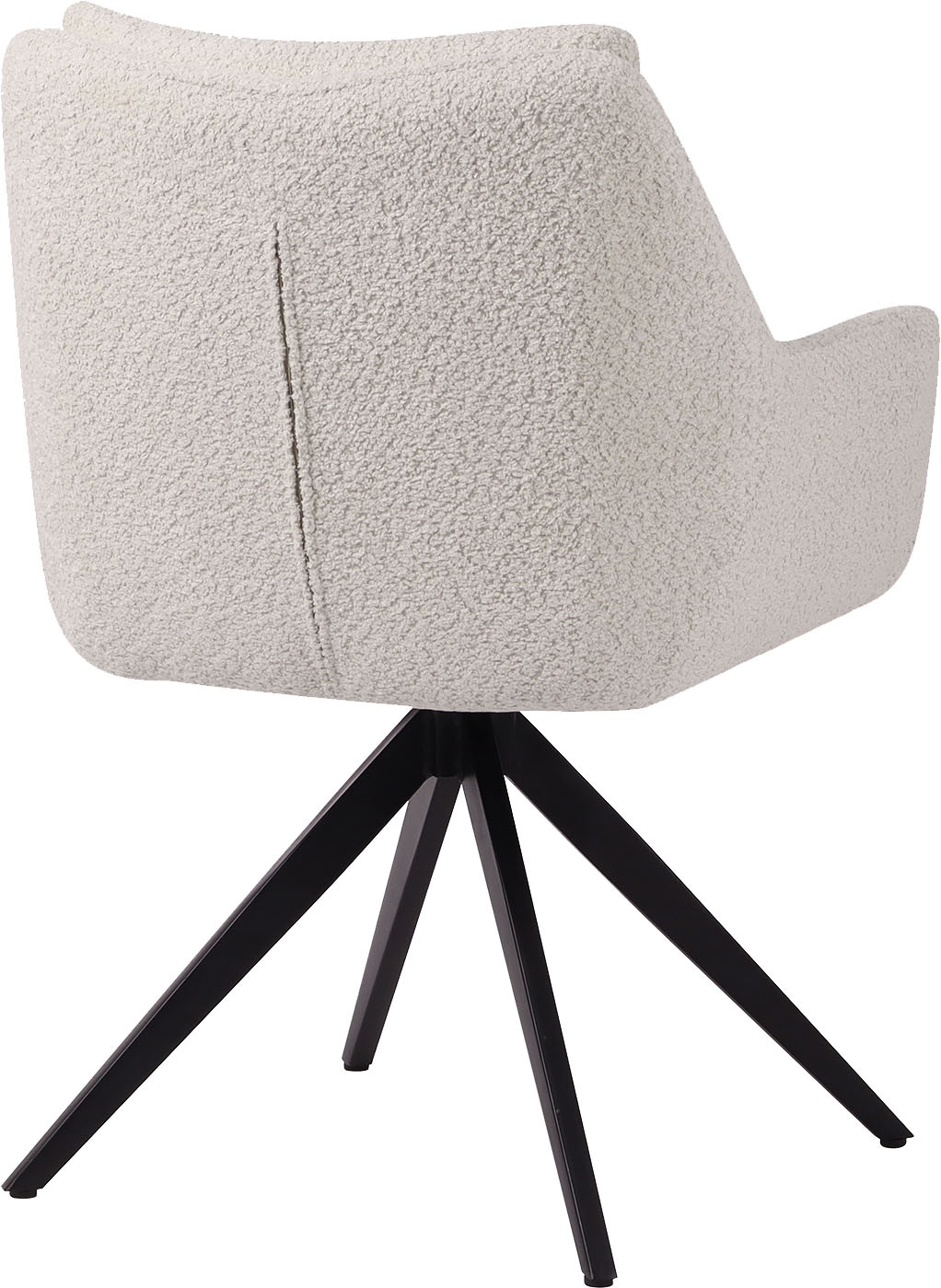 SIT Chaise avec accoudoirs »Bordeaux Bouclé Stoff mit 360° Drehfunktion & Metallgestel« () Fonction pivotante flexible & revêtement bouclé Öko-Tex pour le confort