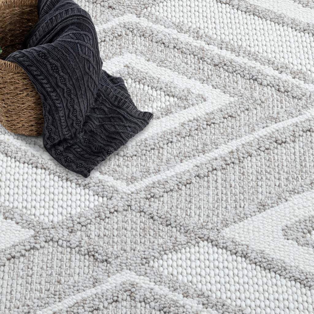 Carpet City Teppich »LINDO 8875«, rund, Kurzflor, Hochtief-Muster/ 3D-Effekt, Boho-Stil, Wohnzimmer