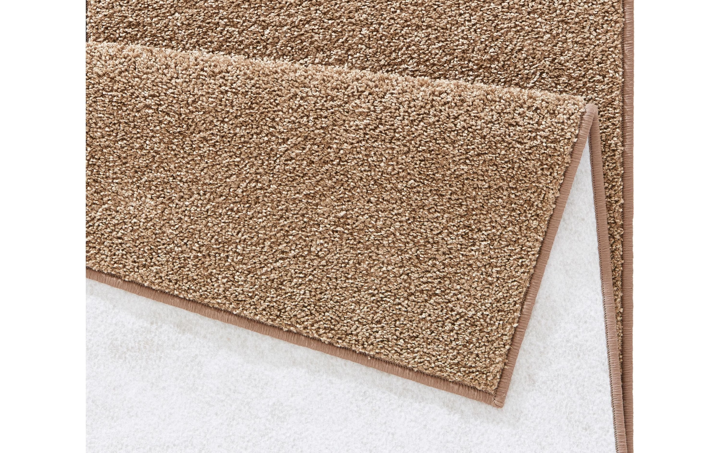HANSE Home Teppich »Pure 100  Kurzflor« rechteckig 13 mm Höhe Kurzflor, uni, umkettelt, Läufer, Wohnzimmer, Kinderzimmer, Flur
