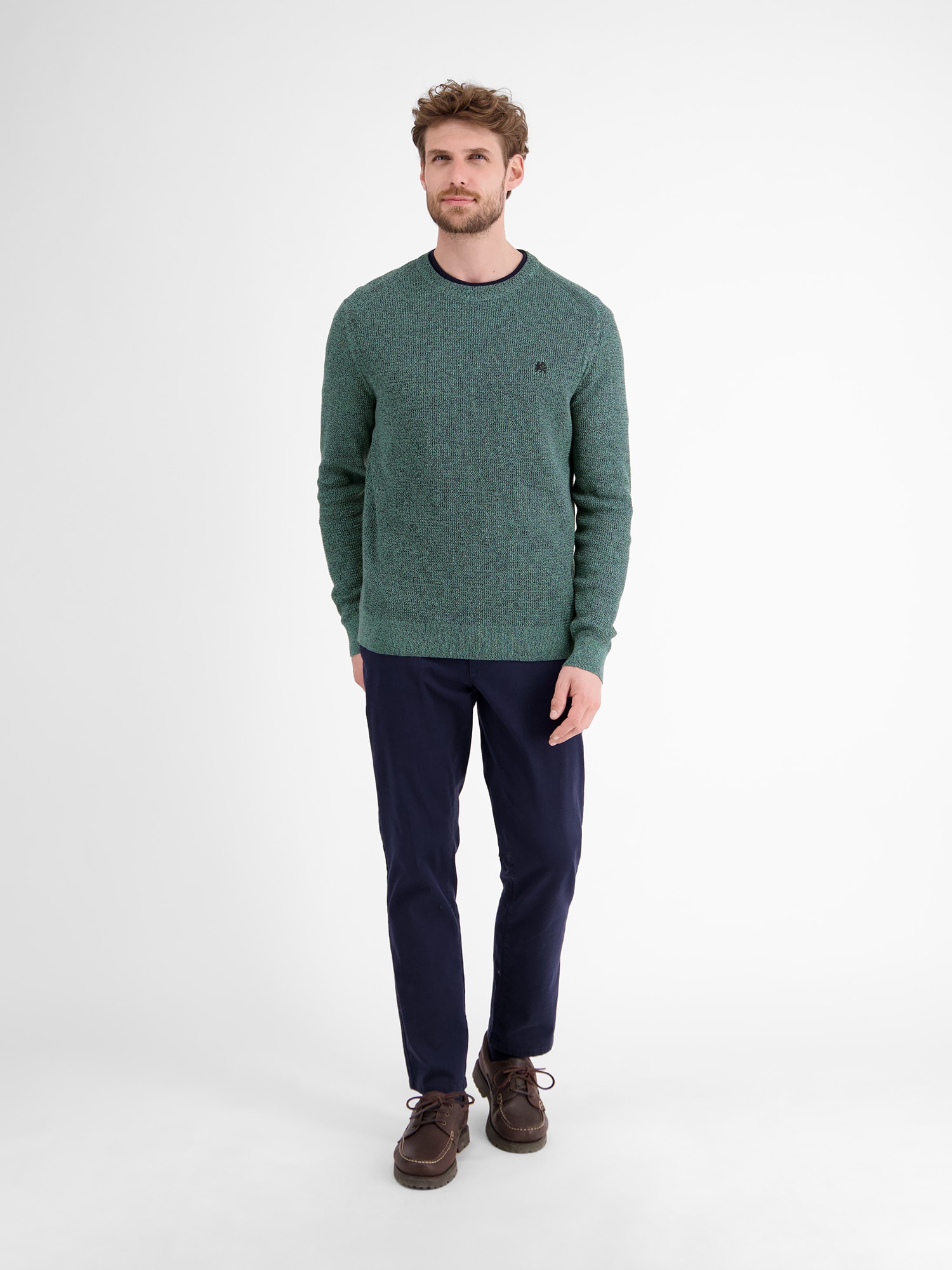 LERROS Pull en tricot »Herren Strickpullover in Strukturqualität«