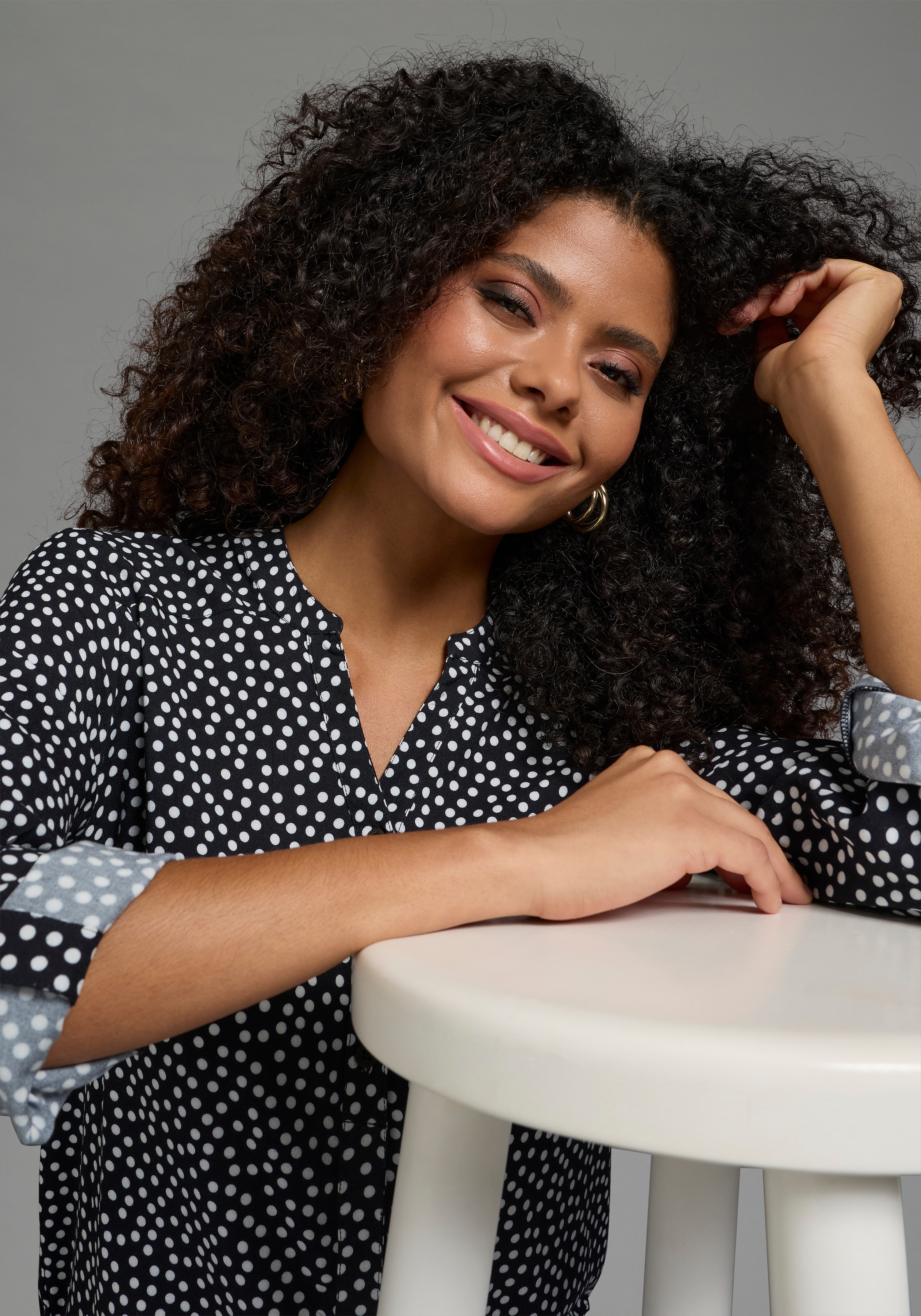 AJC Hemdbluse aus weich fliessender Viskose