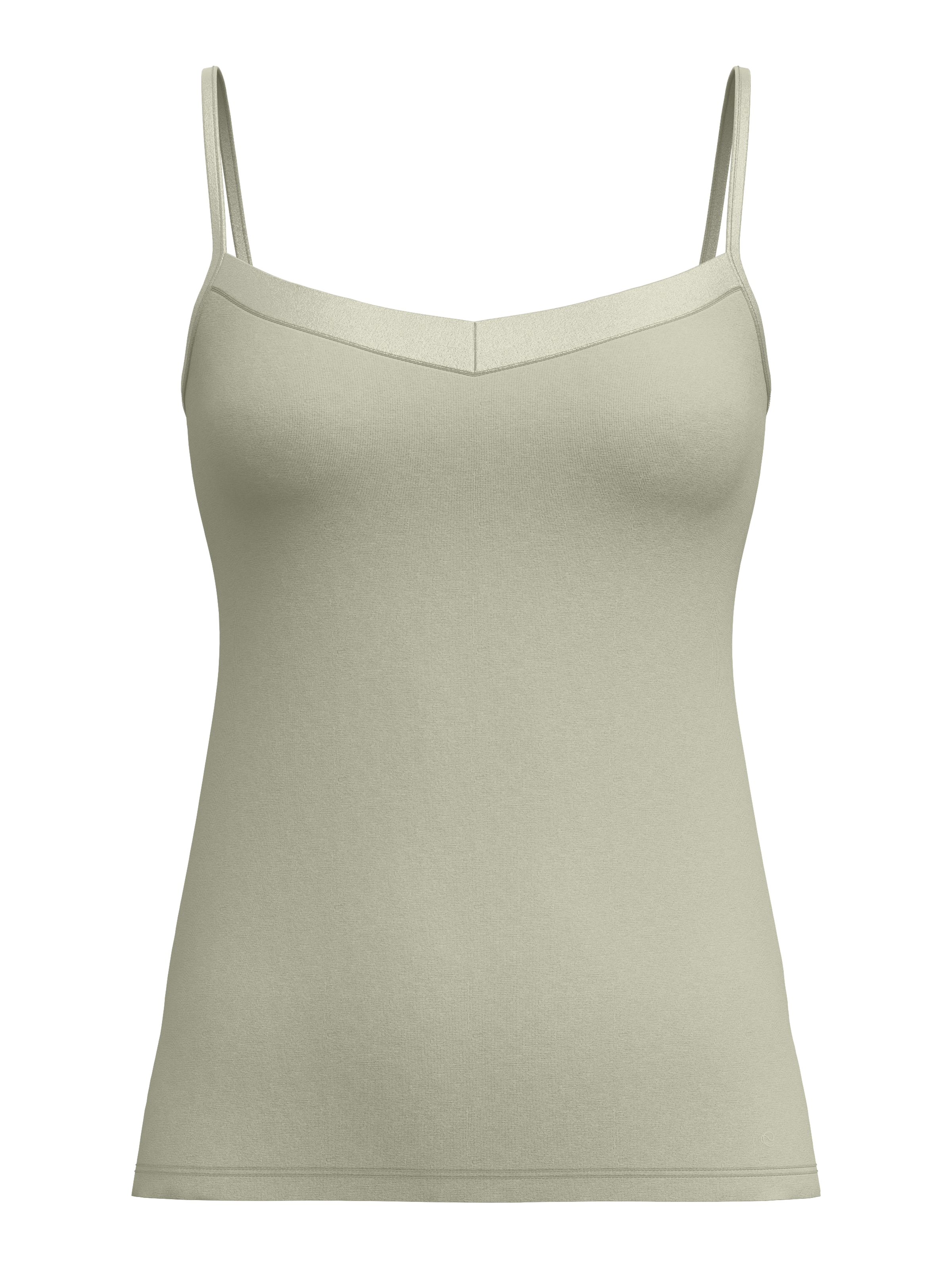 CALIDA Spaghettitop »Cate« Satin-Einsatz , Single Jersey Qualität, elastisch, weich, feminin