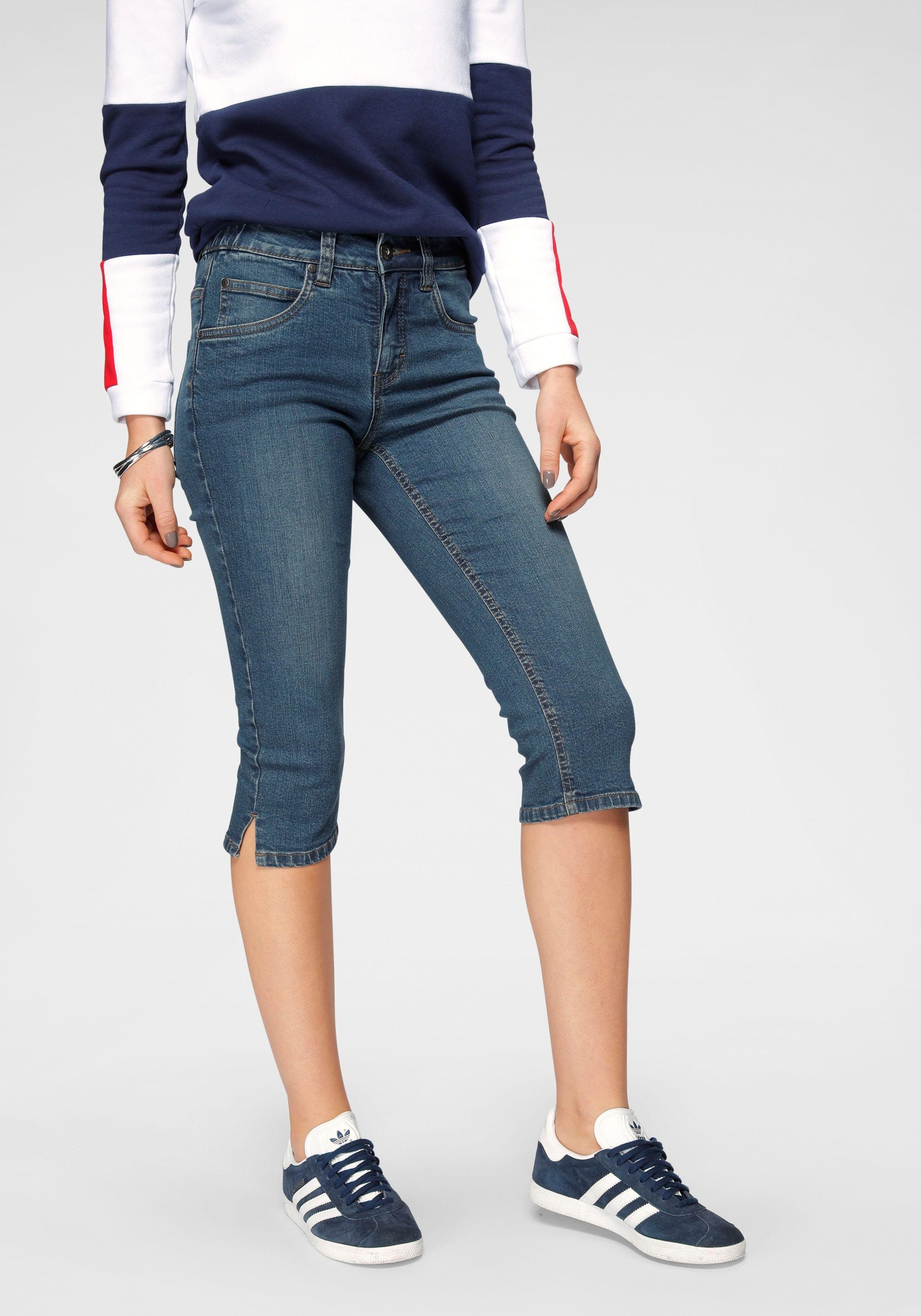Image of Arizona Caprijeans »Svenja - Bund mit seitlichem Gummizugeinsatz«, High Waist bei Ackermann Versand Schweiz
