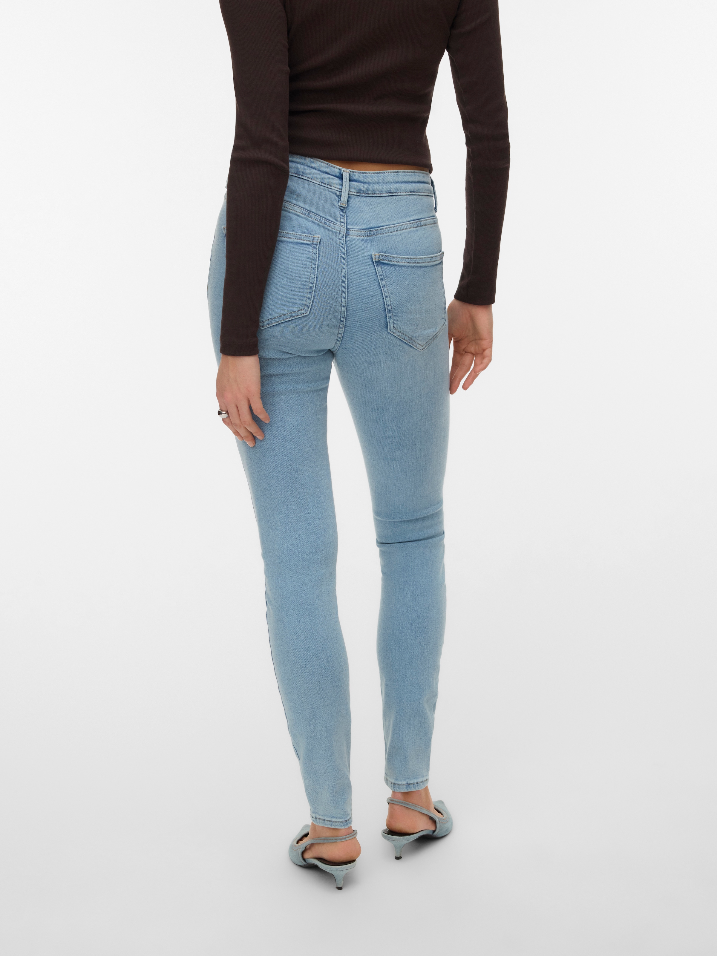 Vero Moda Jeans skinny »VMPOLLY MR SKINNY JEANS RA3056 NOOS« Baumwollmischung, skinny fit, regular waist