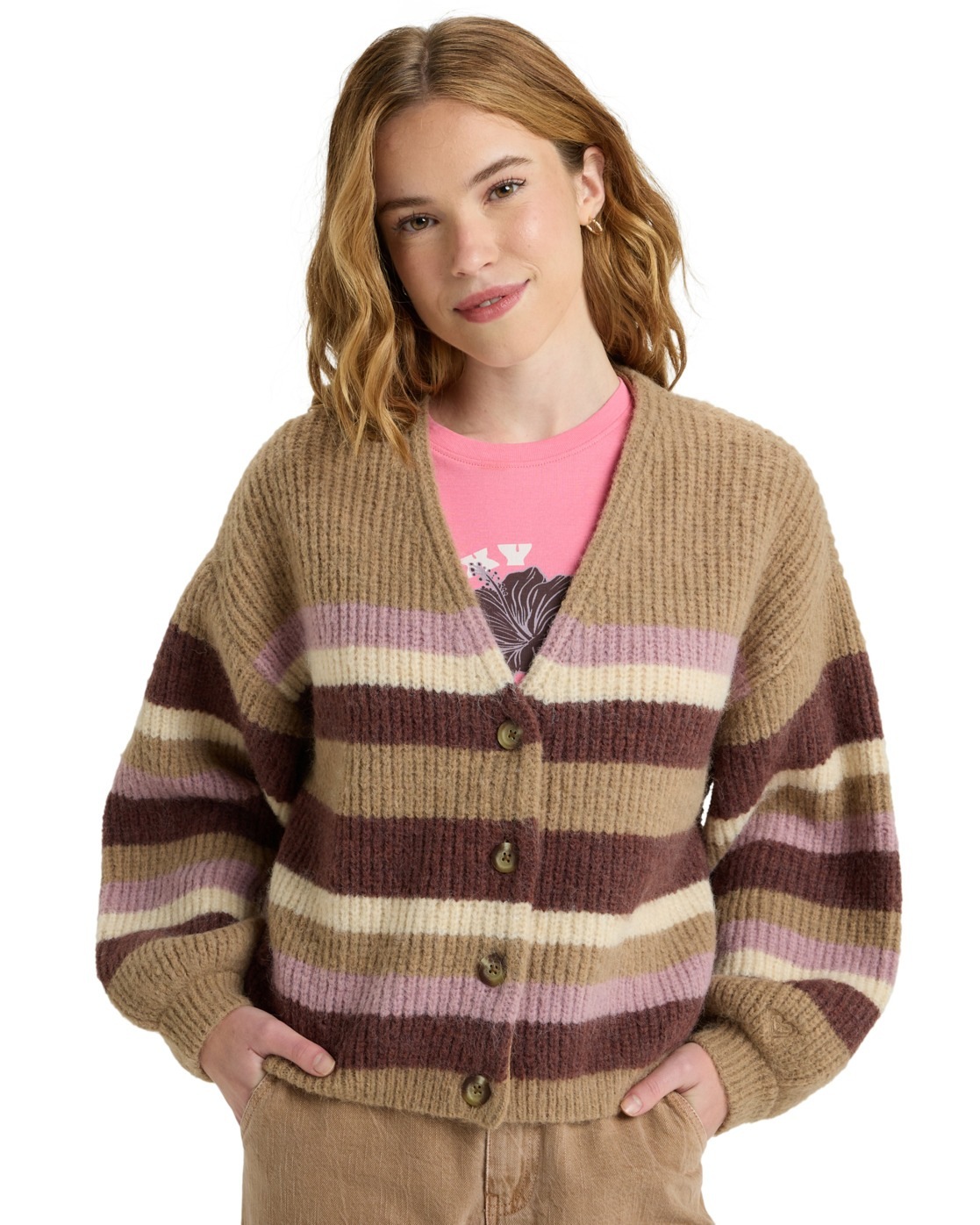 Image of Roxy Sweater "Marble Tiles Stripe"