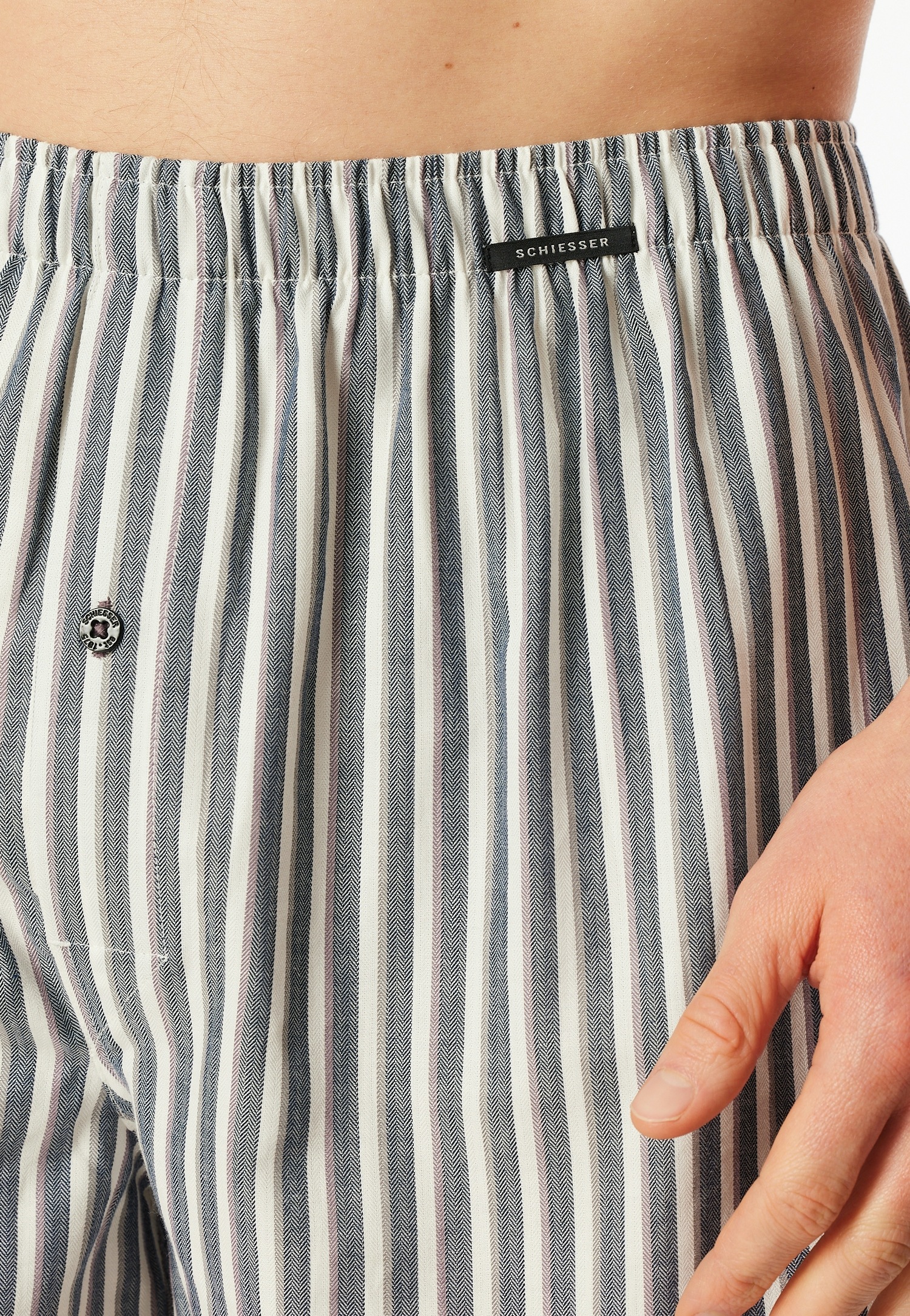 Schiesser Boxer ample »Boxershorts Multipacks« 2er Pack,  mit Eingriff, Knopf