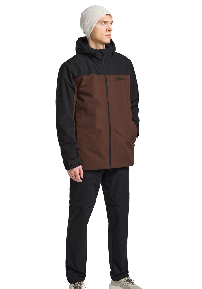 Jack Wolfskin 3-in-1-Funktionsjacke »MOONRISE 3IN1 JKT W«, mit Kapuze, mit wasserabweisenden Reissverschlüssen