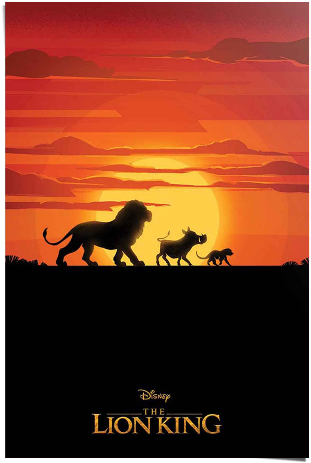 Simba,Timon auf Reinders! St.) Poster Pumbaa«, (1 der Löwen »König und versandkostenfrei