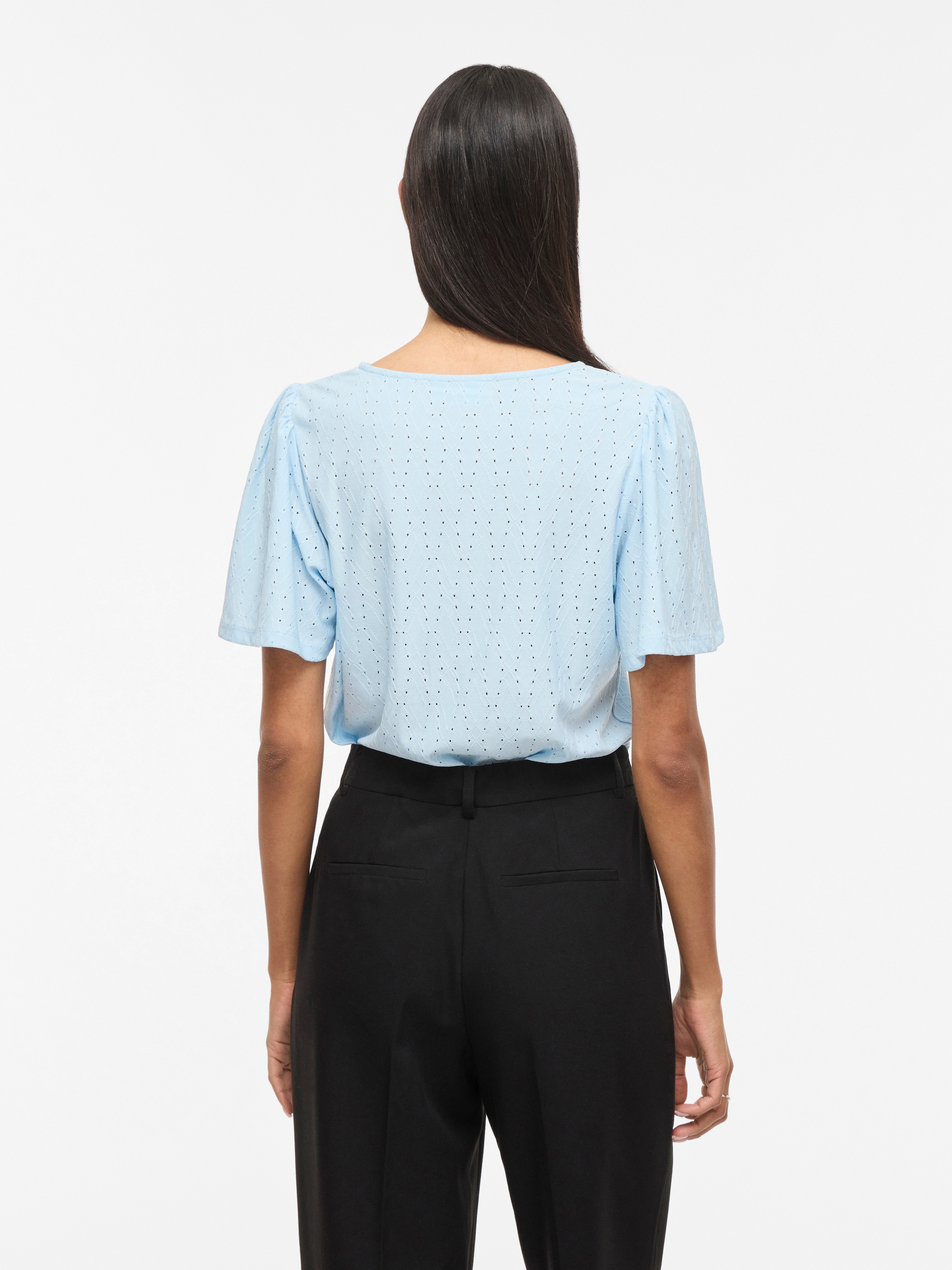 Vila Shirt à col rond »VIBELLI O-NECK S/S TOP - NOOS«