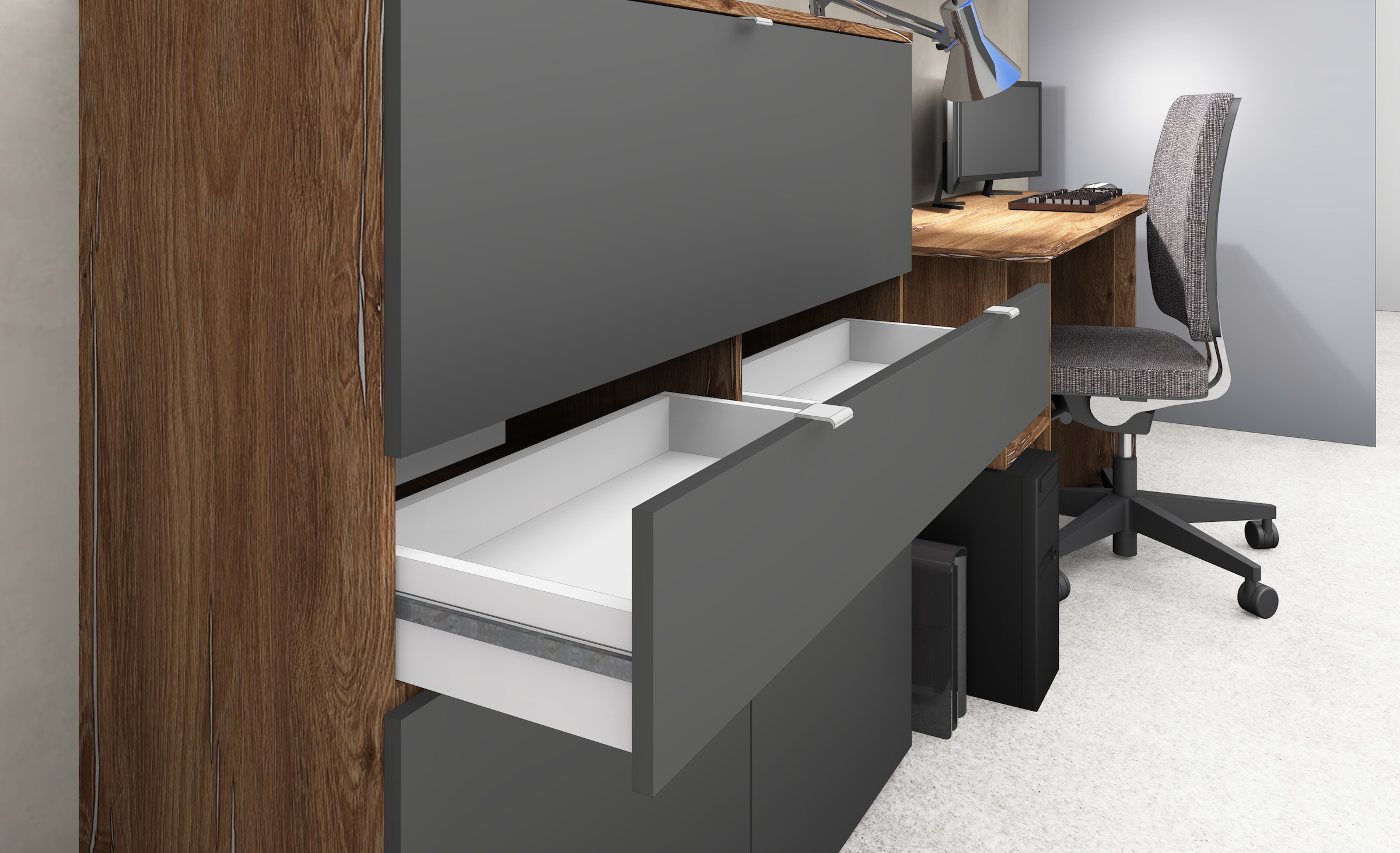 borchardt Möbel Sekretär »Dolly« platzsparend, Home-Office-Schreibtisch, Breite 110 cm, Made in Germany