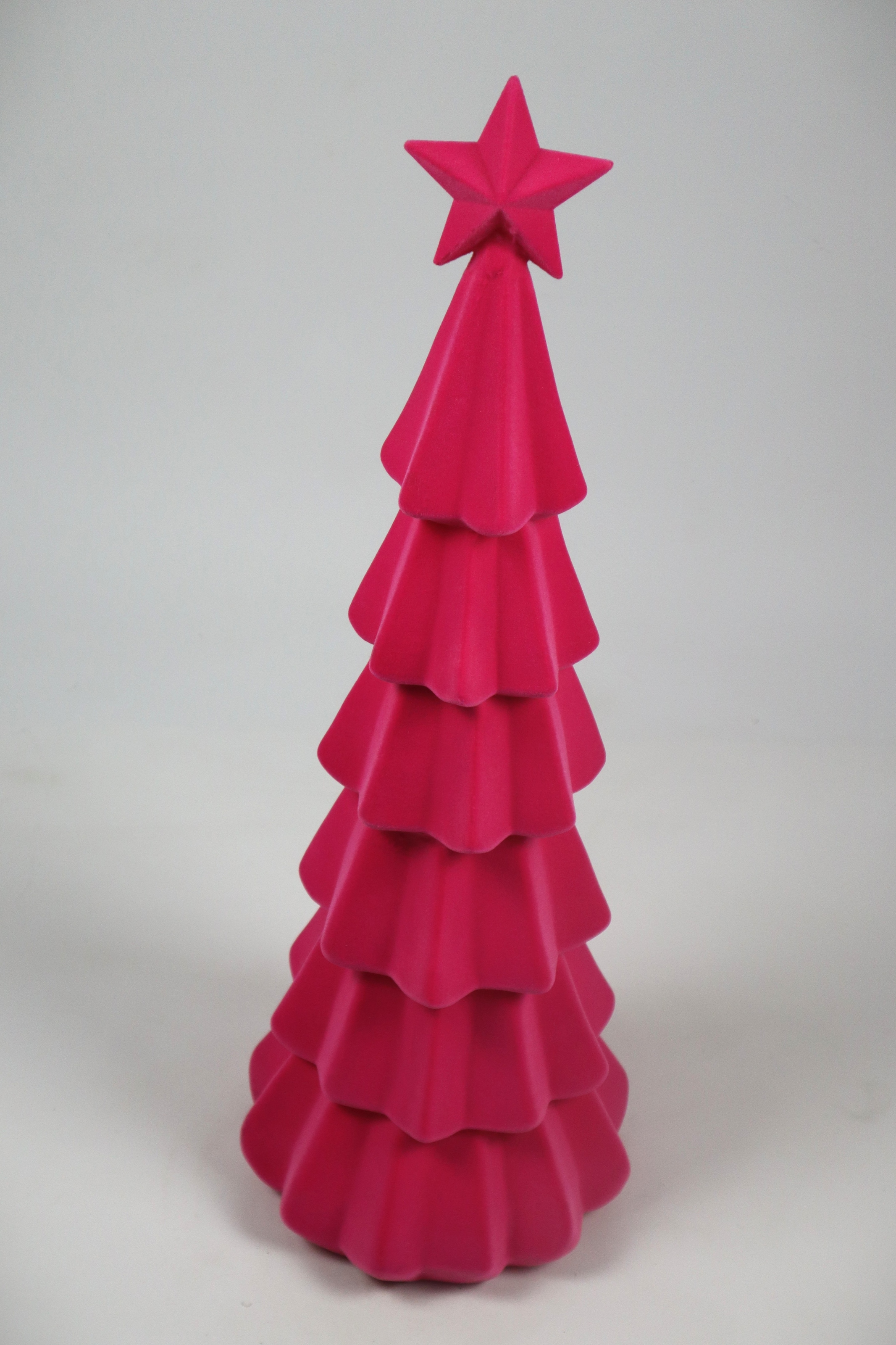 Image of AM Design Weihnachtsfigur "Tannenbaum mit samtweichem Flock" aus Kunststoff, Höhe 76 cm, in verschiedenen Farben