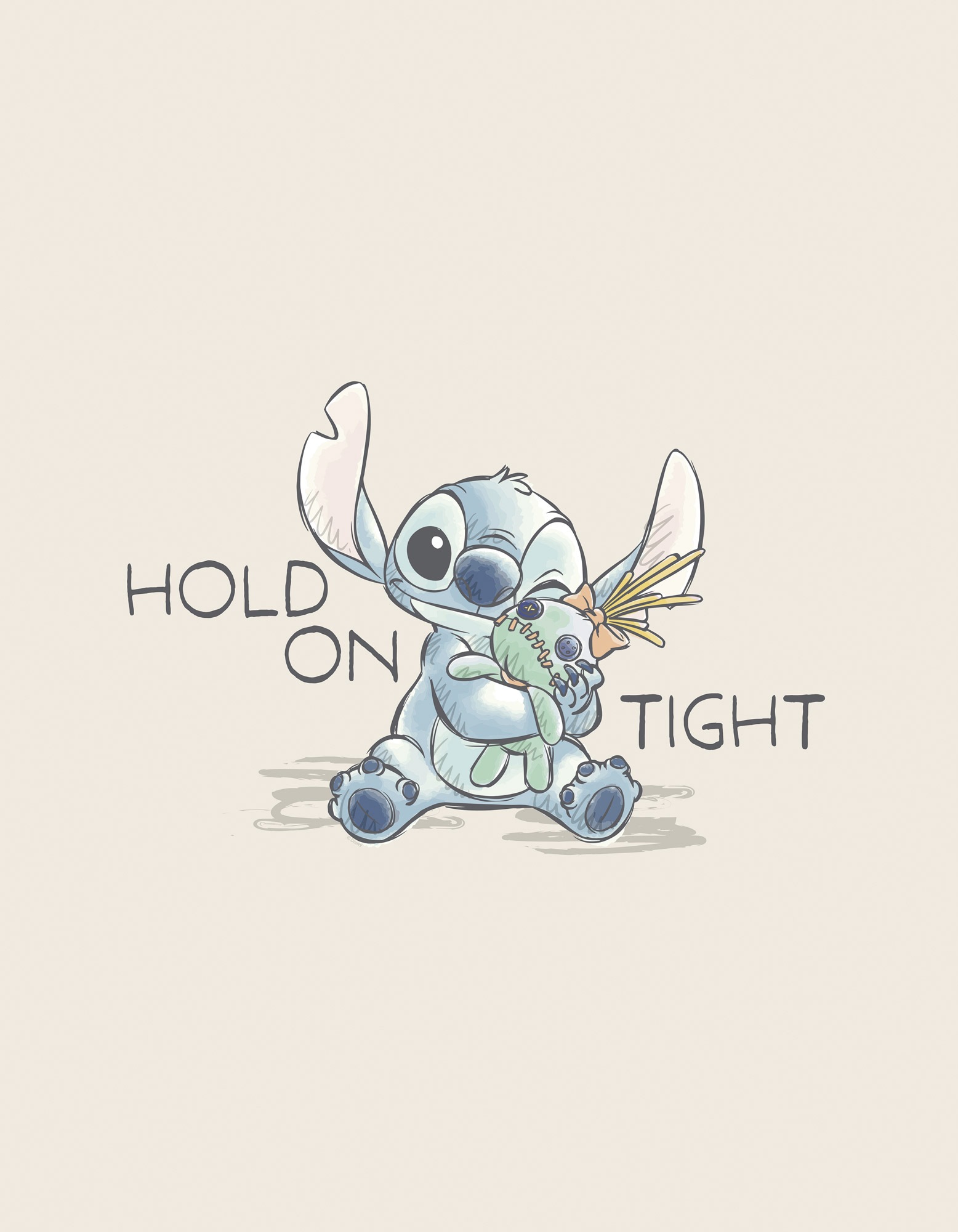 Komar Leinwandbild "Disney Lilo and Stitch Hold On Tight" Disney 1 Stk. tlg. 30 x 40 cm (Breite x Höhe) - Kinderzimmer, Dekoration