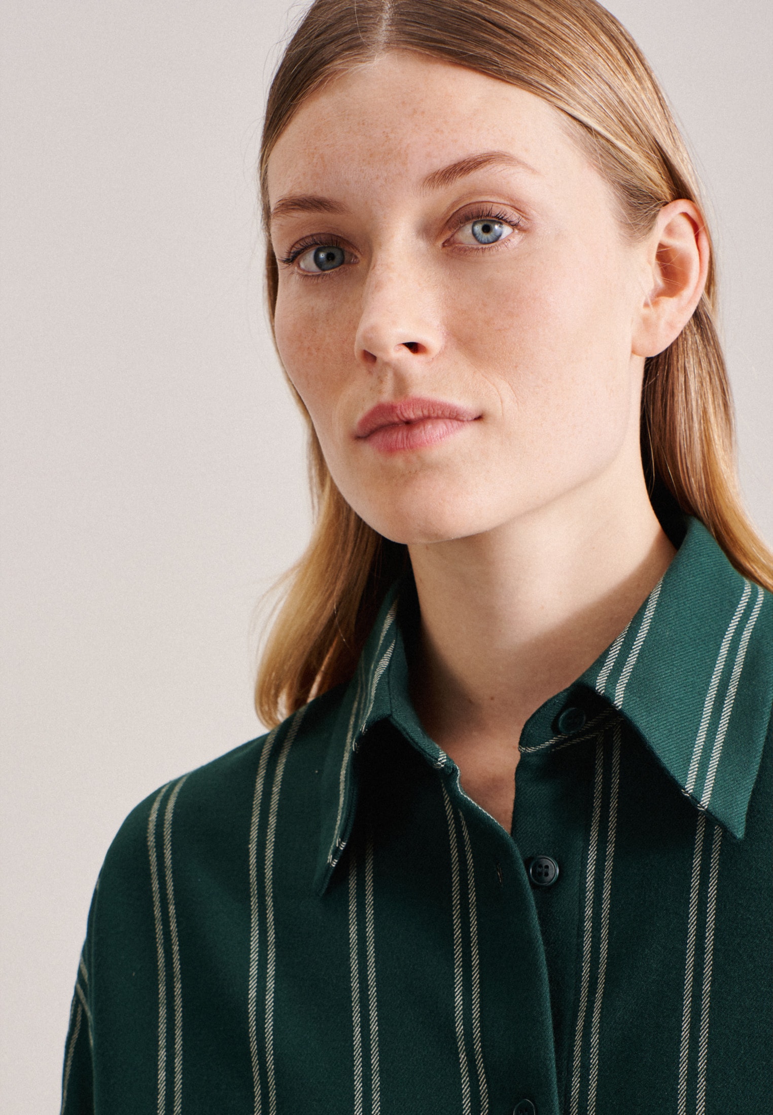 seidensticker Longbluse »Schwarze Rose« Langarm Kragen Streifen