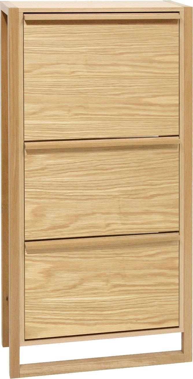 Image of Woodman Schuhkommode »NewEst«, Breite 67 cm, mit 3 Klappen, Holzfurnier aus Eiche, im skandinavischen Design bei Ackermann Versand Schweiz