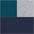petrol, navy, grau-meliert