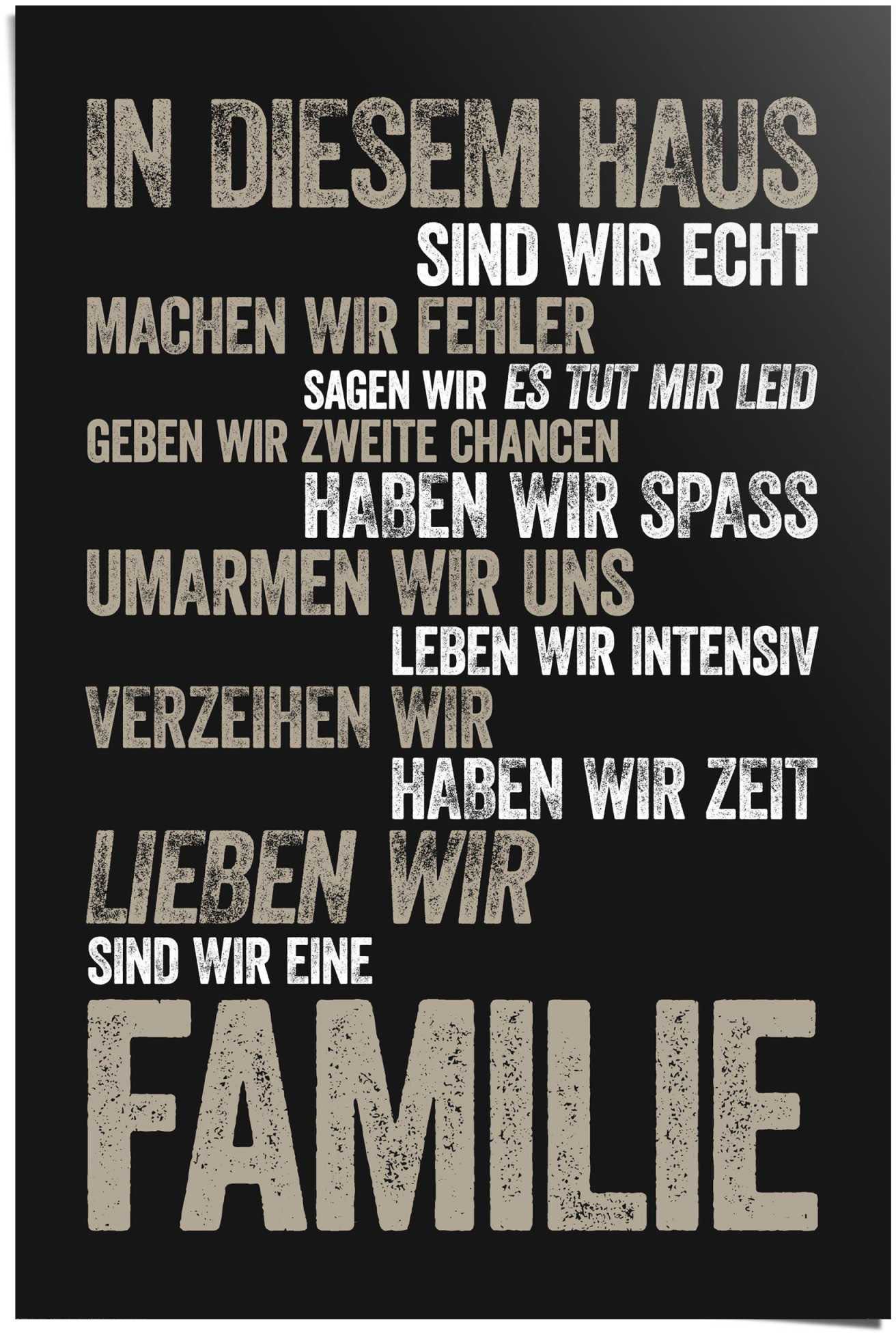 Image of Reinders! Poster »In diesem Haus«, (1 St.) bei Ackermann Versand Schweiz