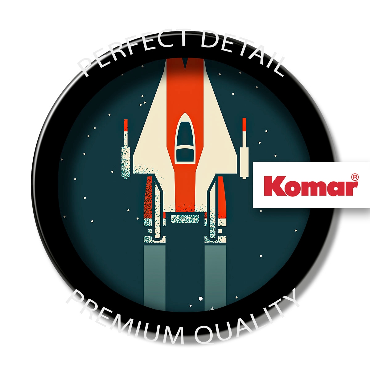 Komar Wandbild »Star Wars Geeky A-Wing« Disney Set, 1 Stk. tlg. 40 x 50 cm (Breite x Höhe) - Kinderzimmer, Dekoration