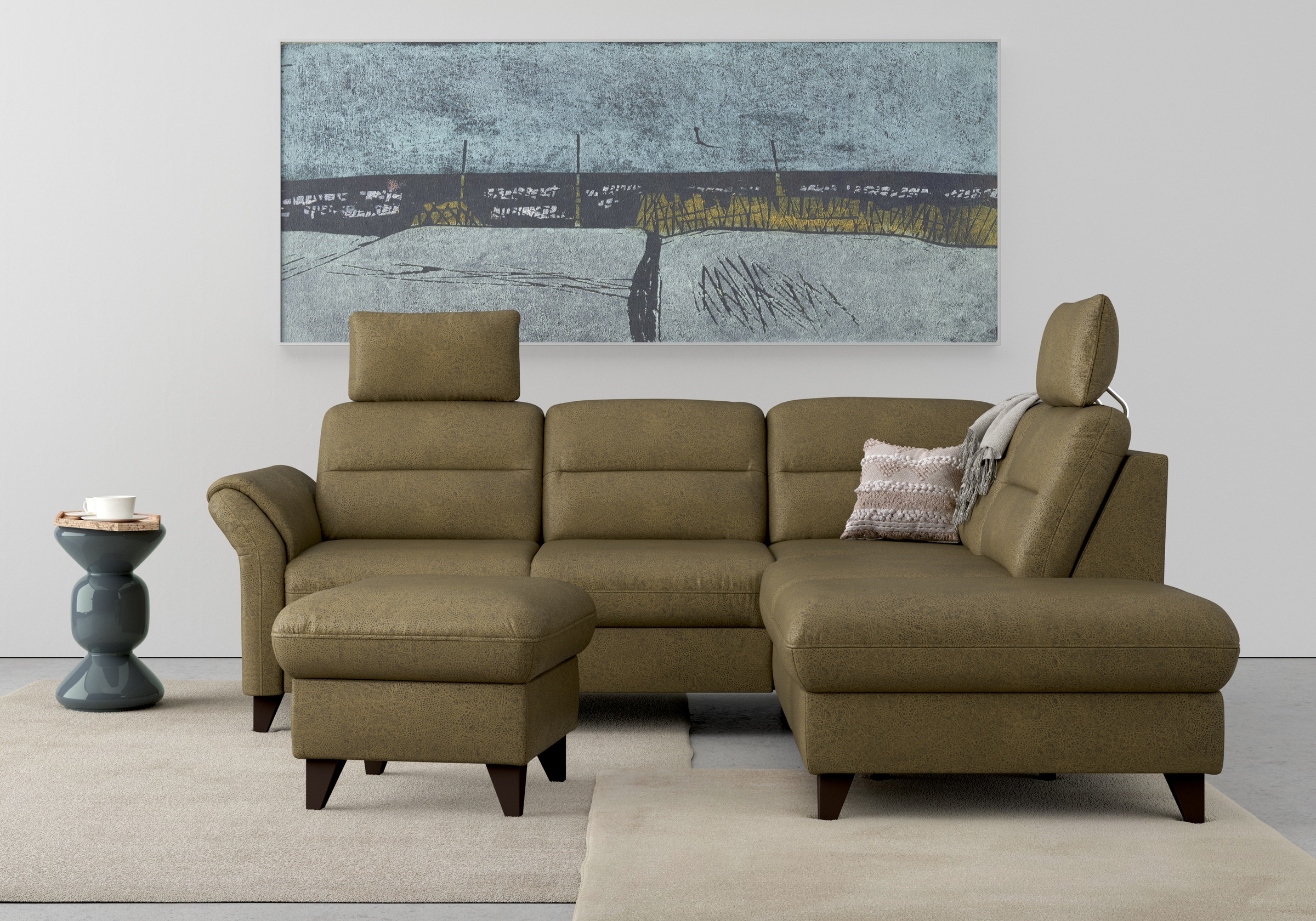 sit&more Stauraumhocker »Mellum«, mit Stauraum und wengefarbenen Holzfüssen