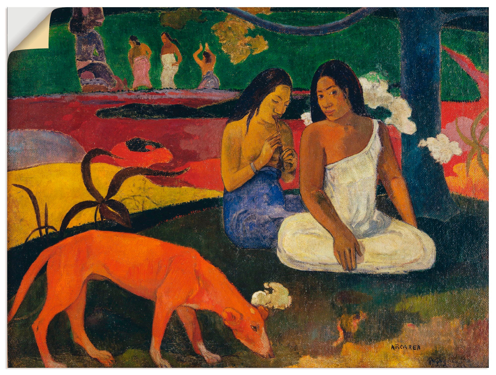 Image of Artland Wandbild »Arearea 1892«, Frau, (1 St.), in vielen Grössen & Produktarten -Leinwandbild, Poster, Wandaufkleber / Wandtattoo auch für Badezimmer geeignet bei Ackermann Versand Schweiz