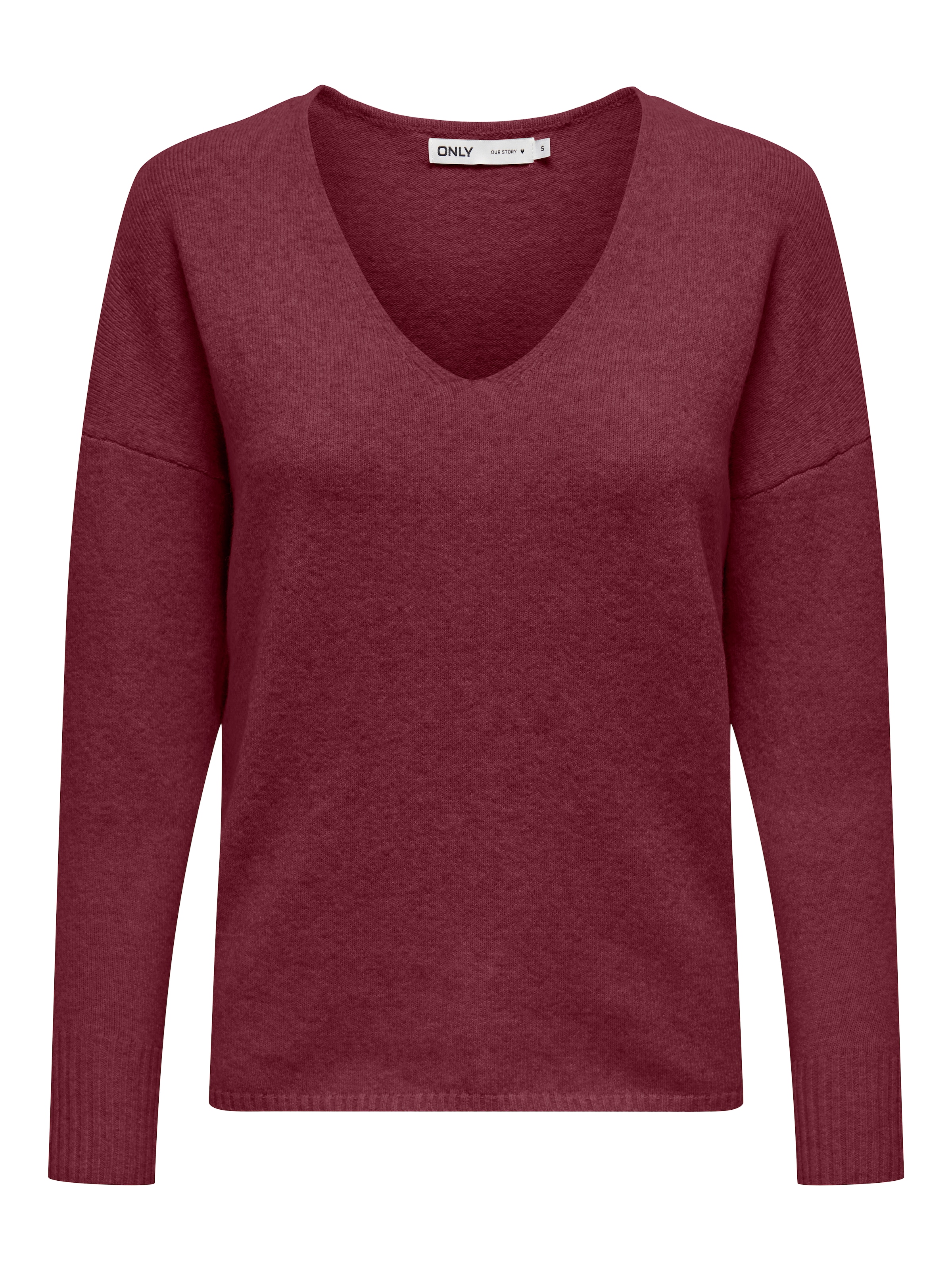 ONLY V-Ausschnitt-Pullover »ONLRICA LIFE L/S V-NECK PULLO KNT NOOS«, mit V-Ausschnitt