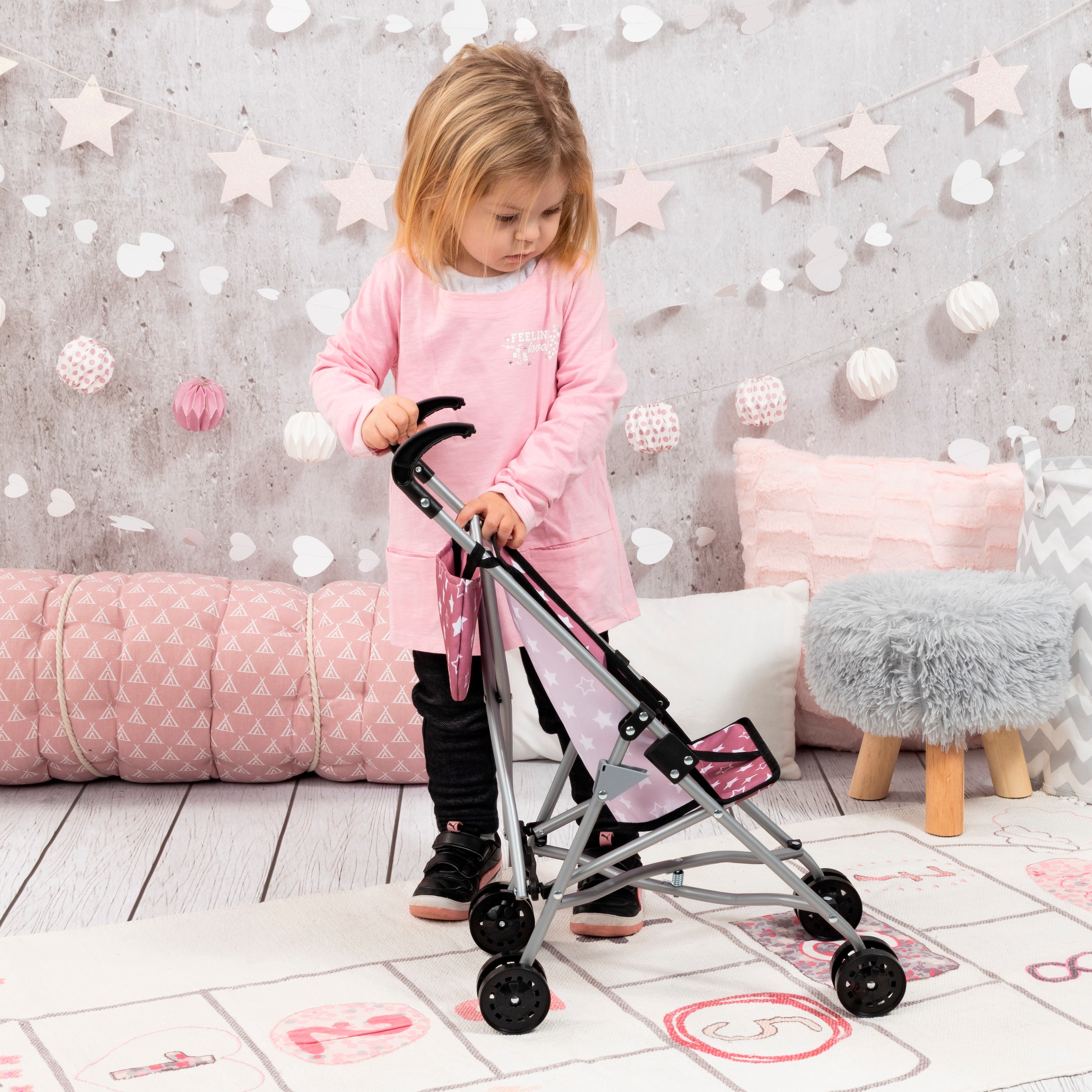 Bayer Poussette de poupée mit Tasche