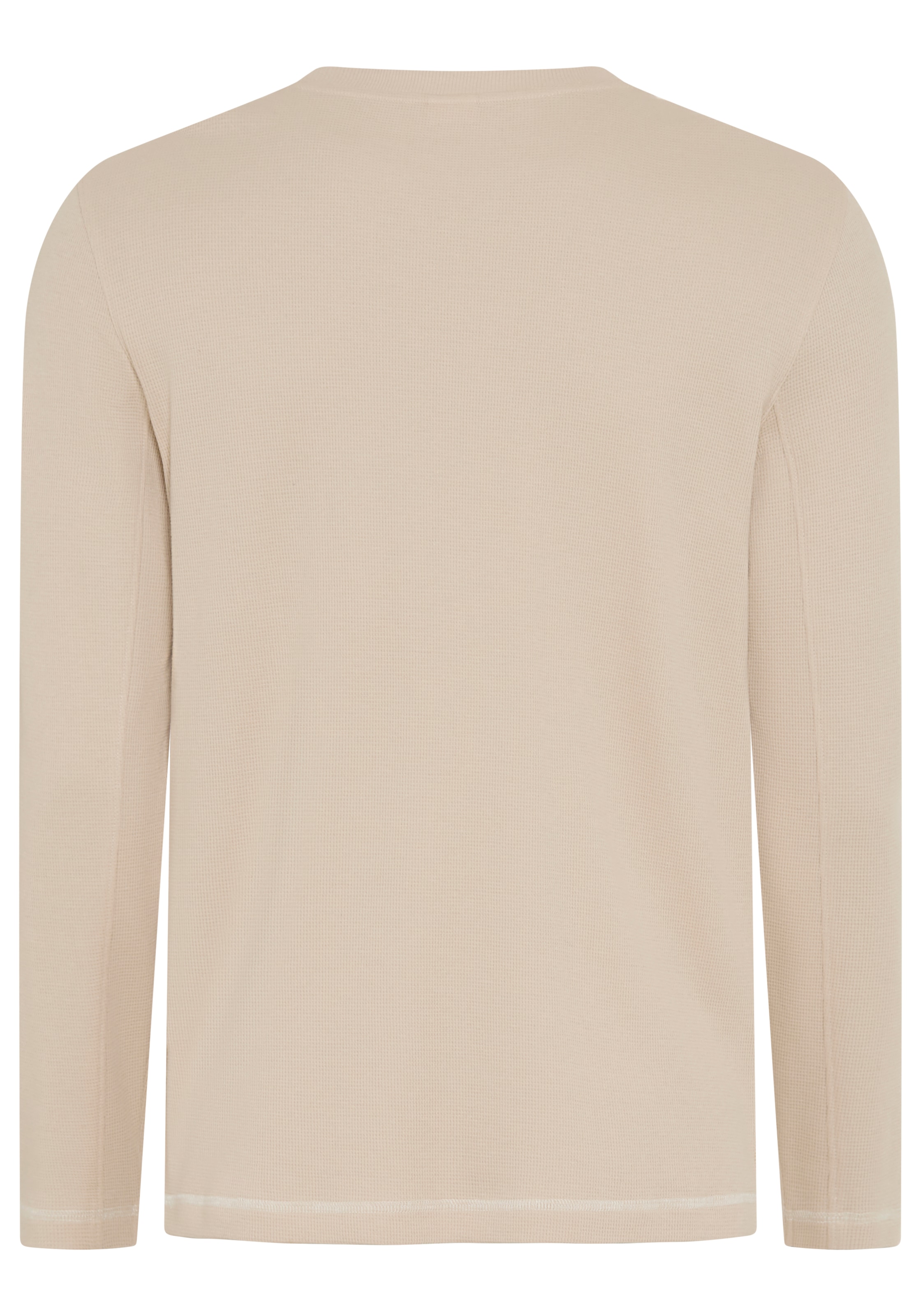 KangaROOS T-shirt à manches longues avec encolure ronde, en tissu piqué