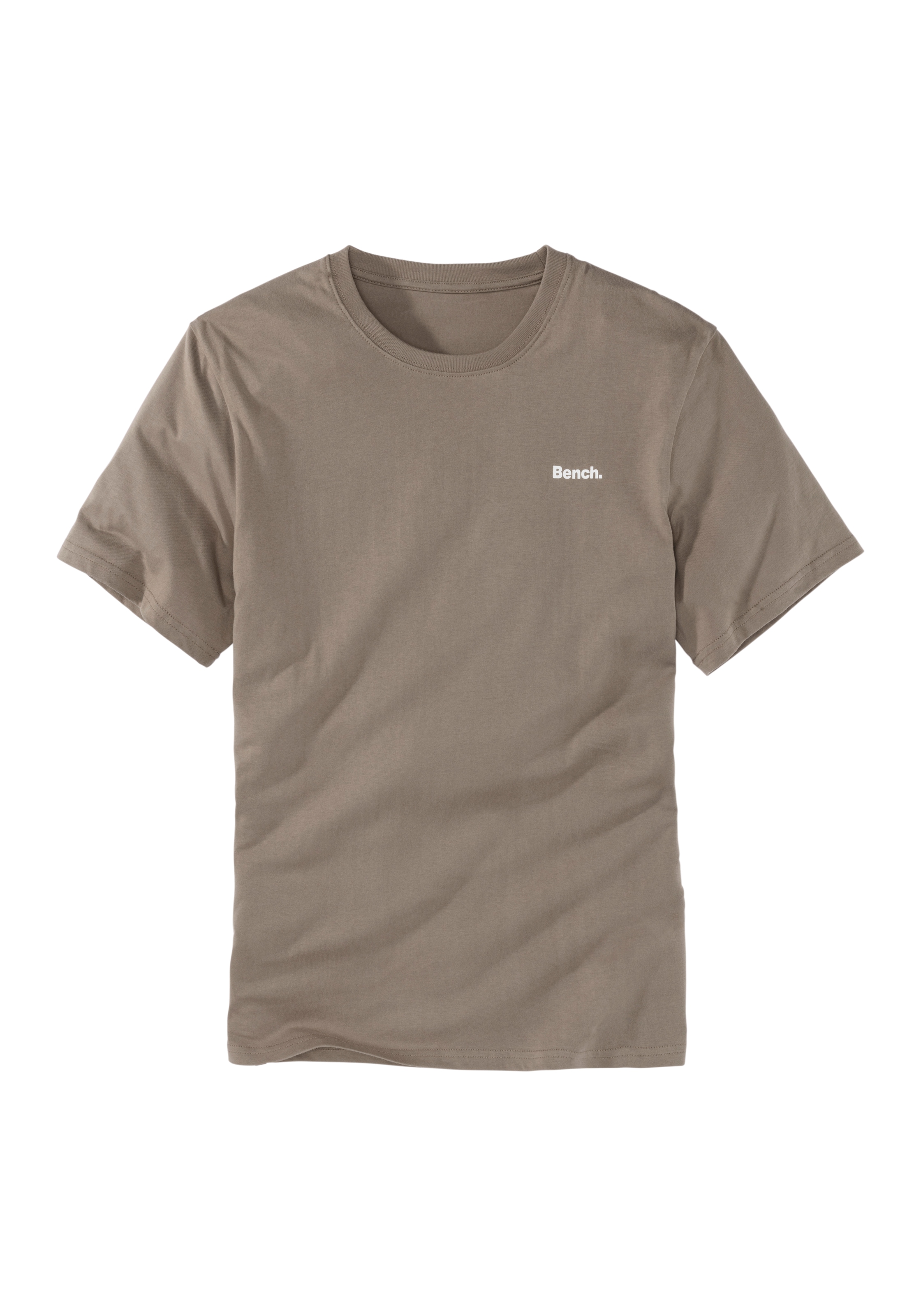 Bench. Loungewear T-Shirt, mit kleinem Markenaufdruck vorn